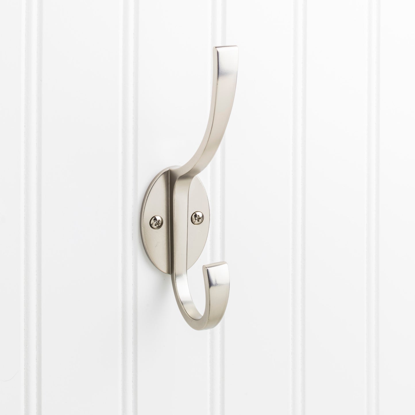 Elements YD55-587 Hooks 5-7/8" Double zinc wall mount decorative coat hook.