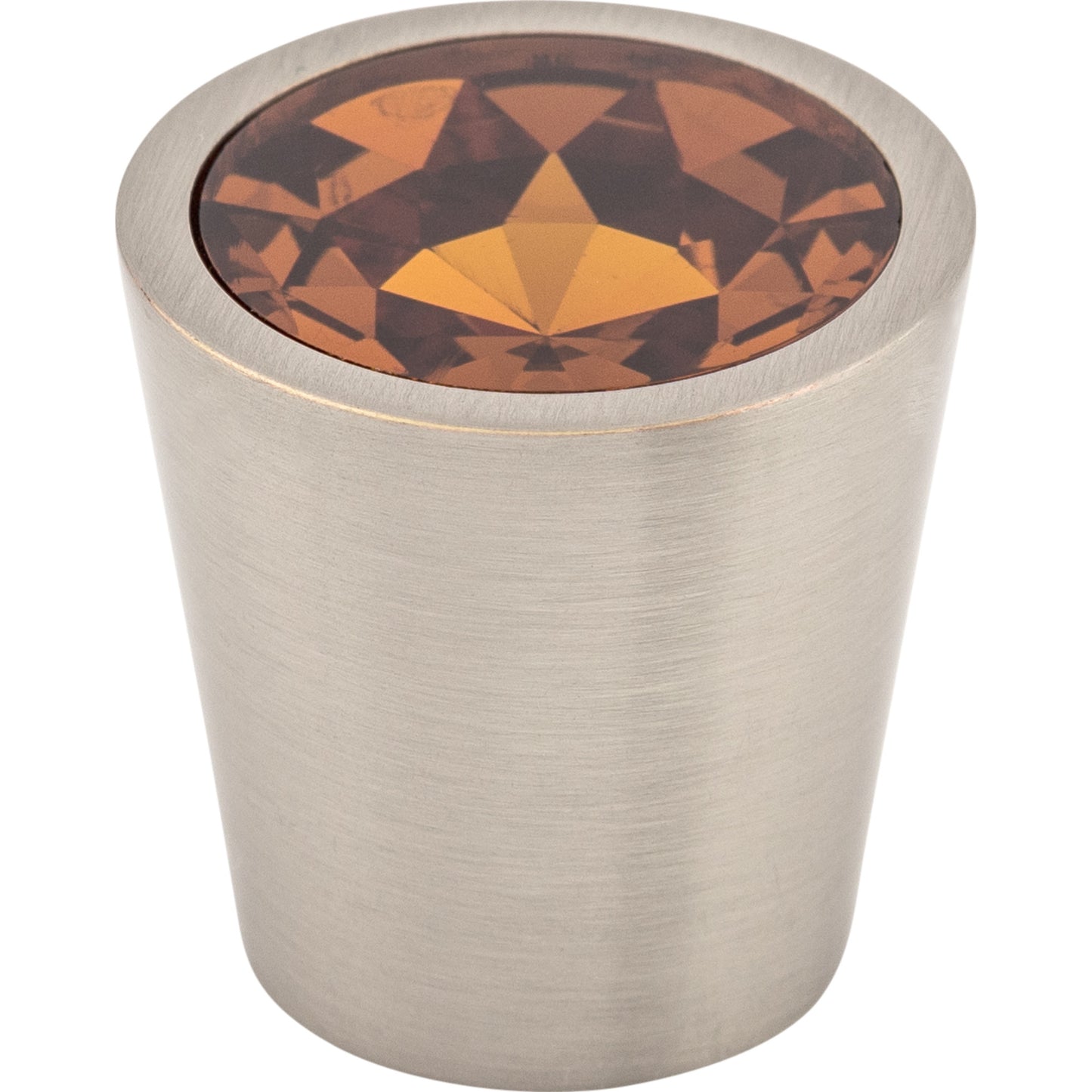 Top Knobs TK133 Wine Crystal Center Knob 1 1/16 Inch