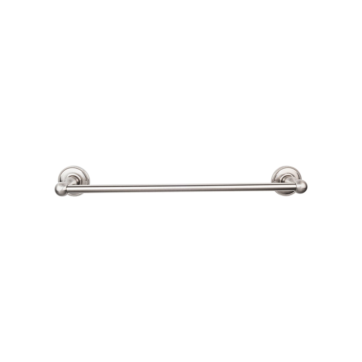 Top Knobs ED10BSNA Edwardian Bath Towel Bar 30 In. Single - Beaded Bplate Brushed Satin Nickel