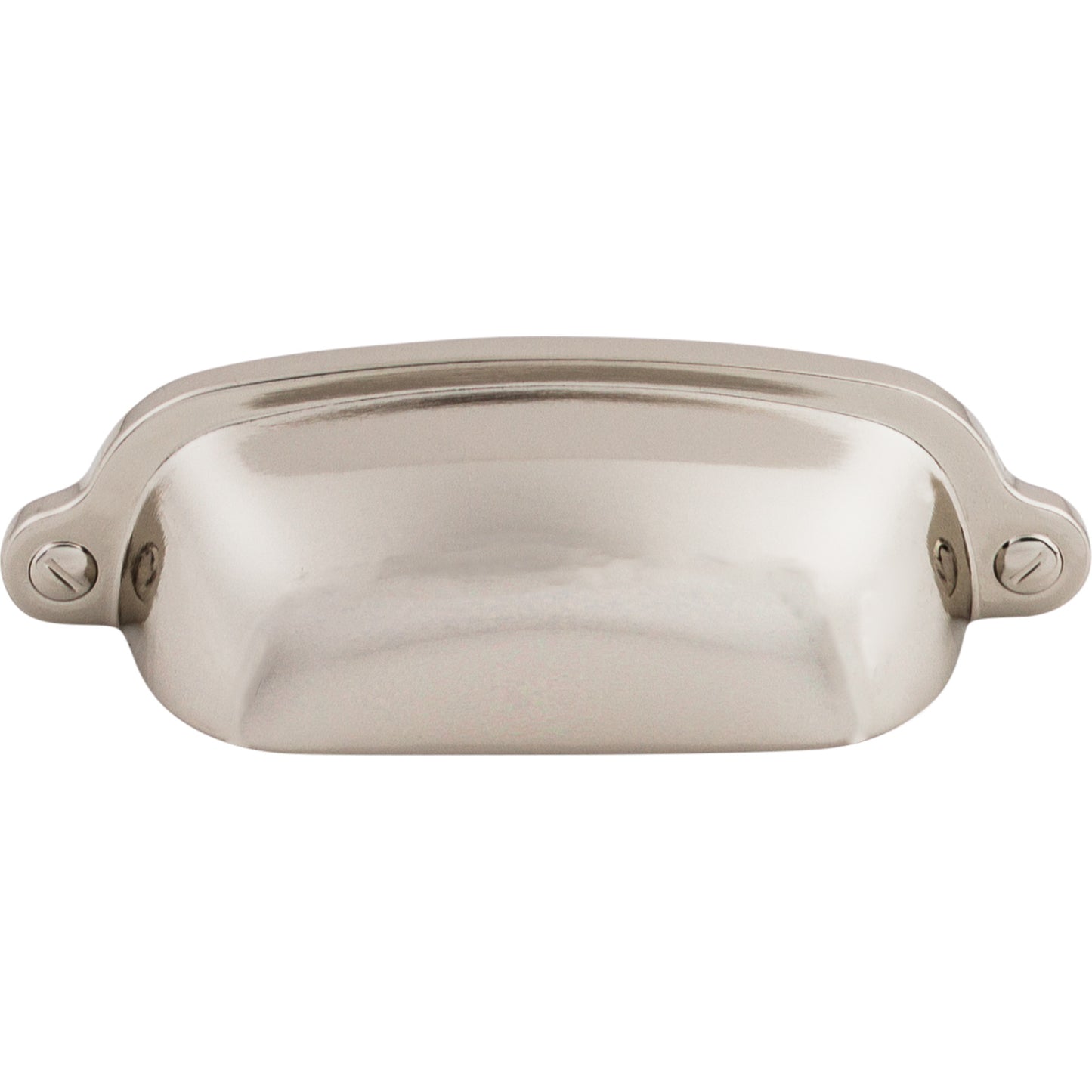 Top Knobs M1301 Charlotte Cup Pull 2 9/16 Inch (c-c) Polished Nickel