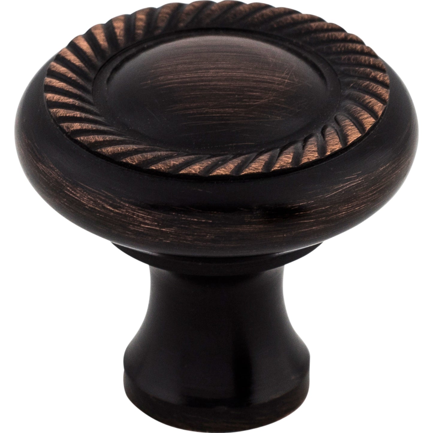 Top Knobs M1586 Swirl Cut Knob 1 1/4 Inch Tuscan Bronze
