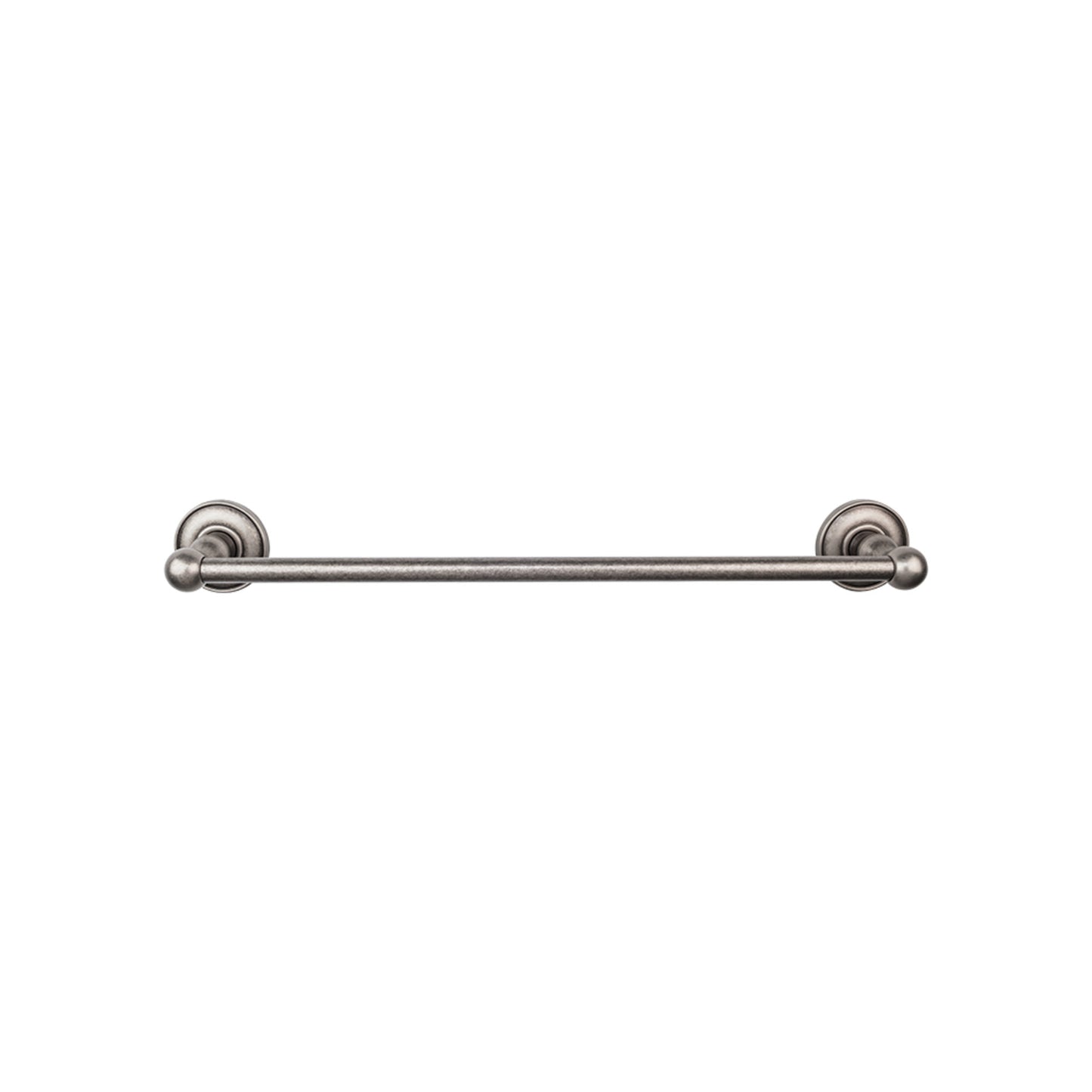Top Knobs ED10APD Edwardian Bath Towel Bar 30 Inch Single - Plain Bplate Antique Pewter