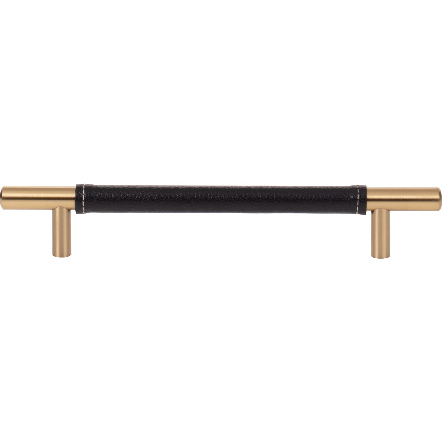 Atlas 281-BL Zanzibar Black Leather Pull 6 5/16 Inch (c-c)