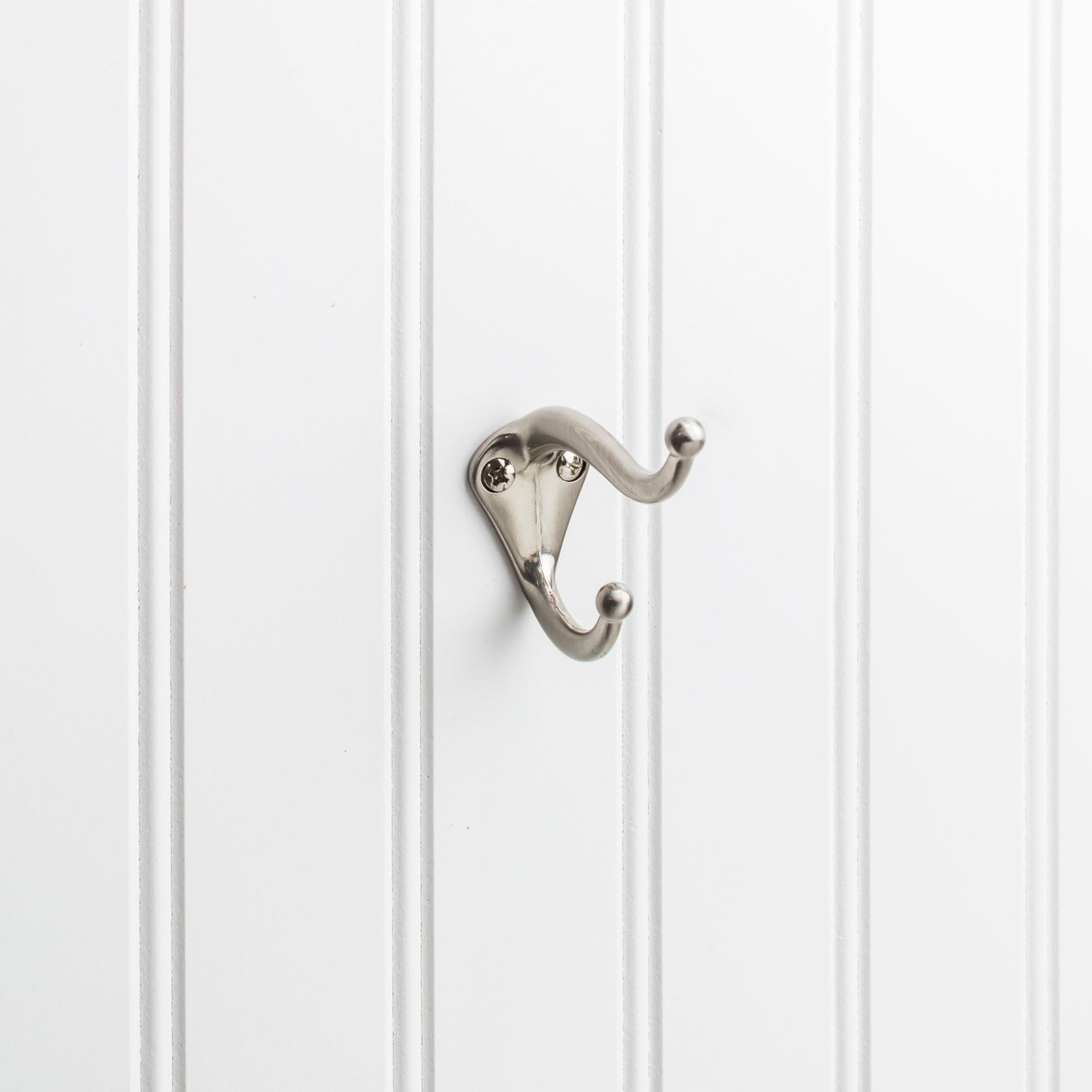 Elements YD10-231 Hooks 2-5/16" Double zinc wall mount coat hook.