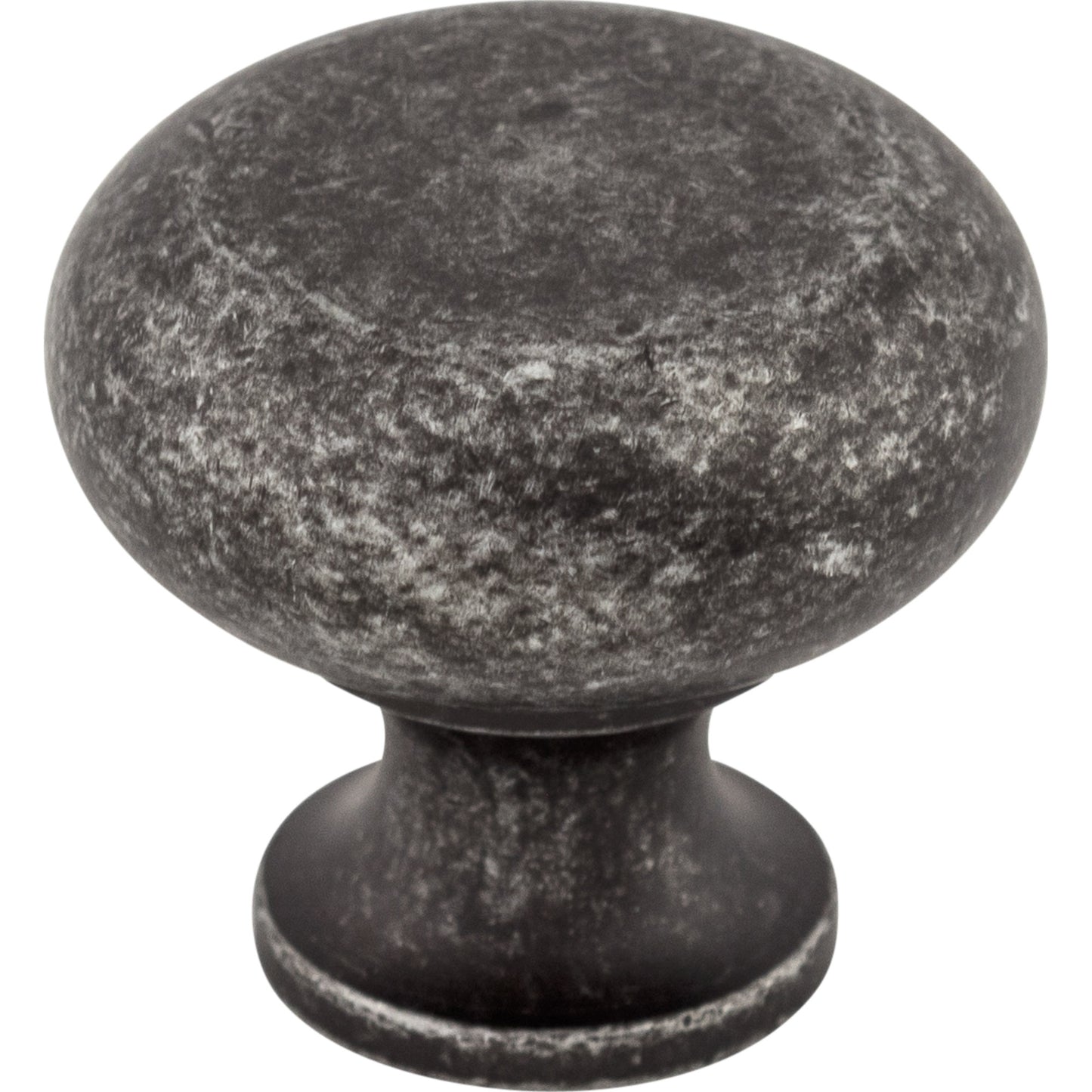 Top Knobs M273 Flat Faced Knob 1 1/4 Inch Black Iron