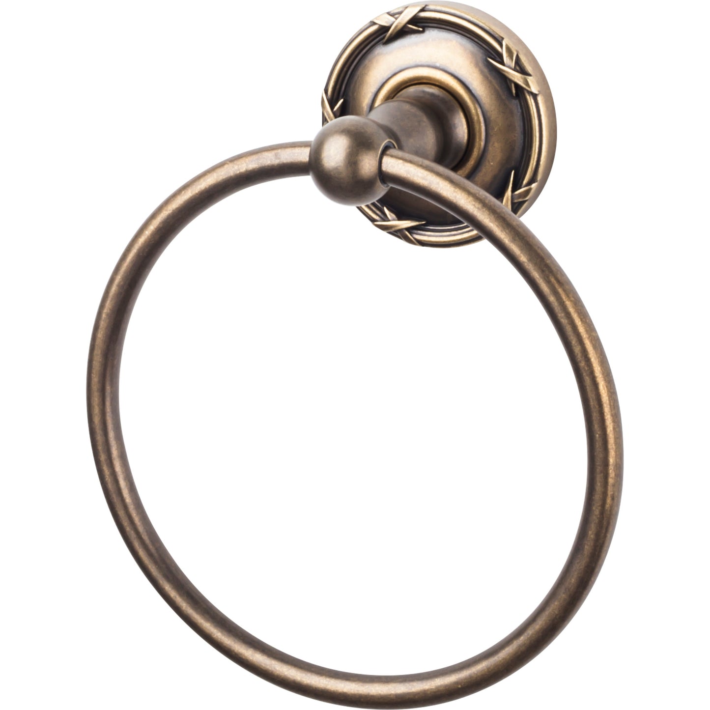 Top Knobs ED5GBZE Edwardian Bath Ring Ribbon Backplate German Bronze