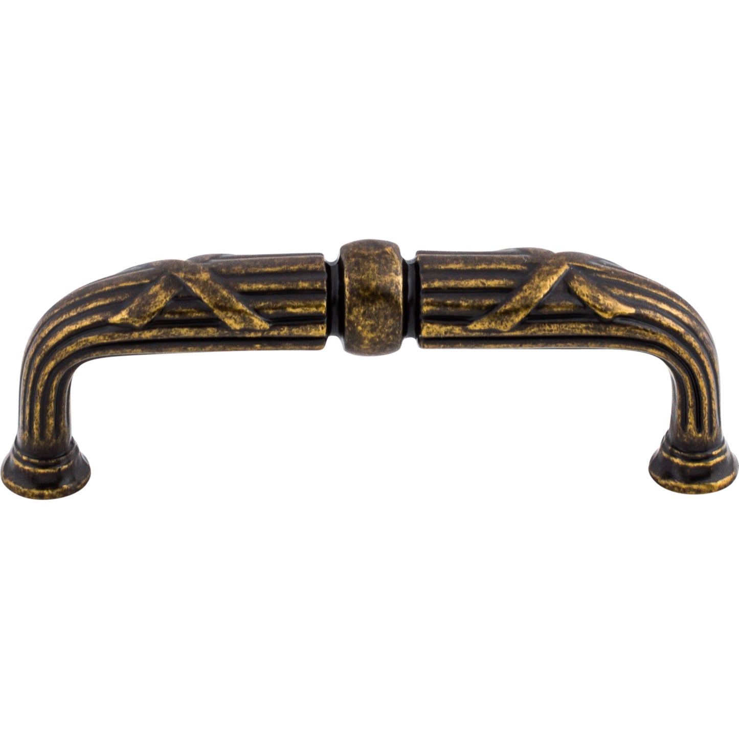 Top Knobs M936 Ribbon & Reed D Pull 3 3/4 Inch (c-c) German Bronze