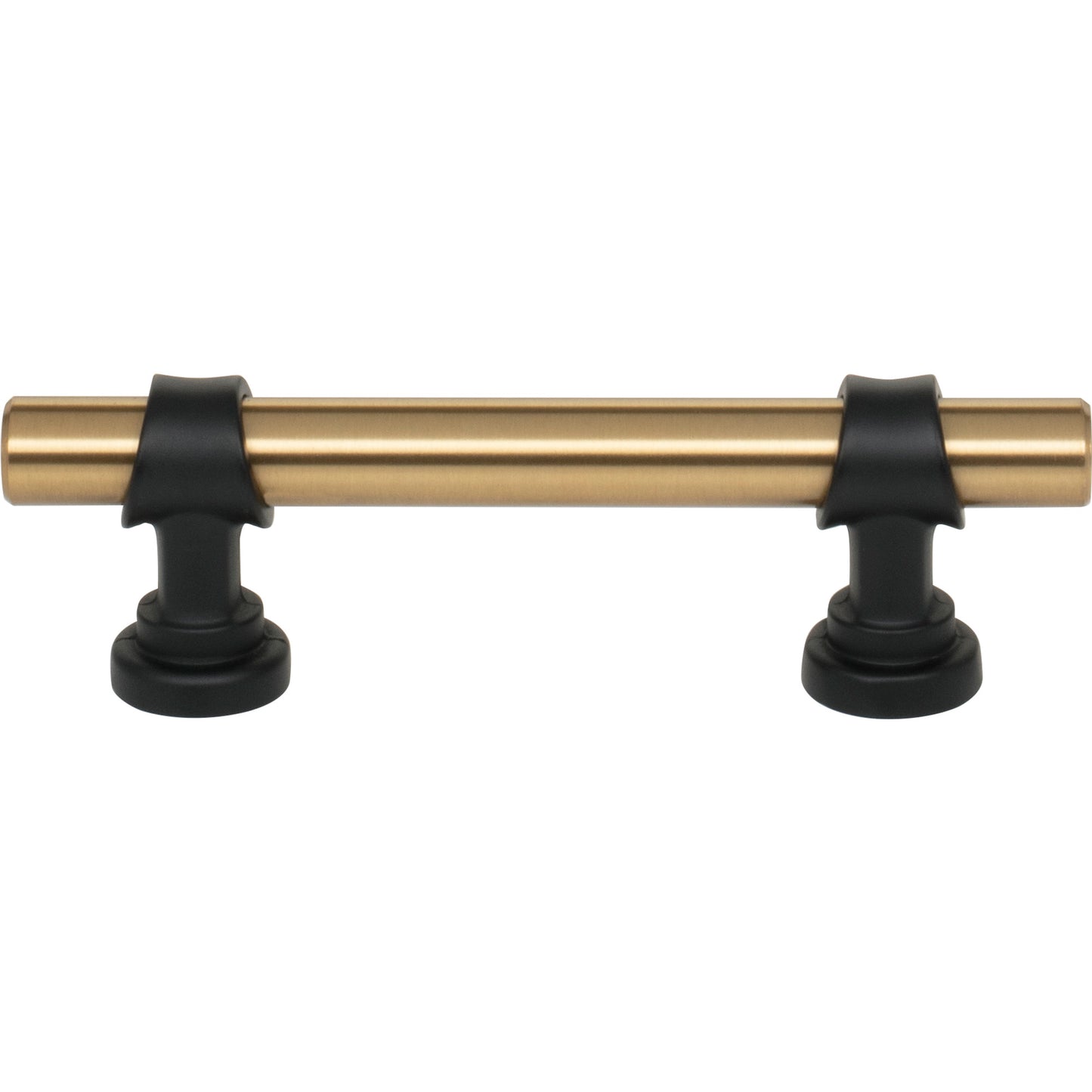 Top Knobs M2701 Bit Pull 3 Inch (c-c) Honey Bronze and Flat Black