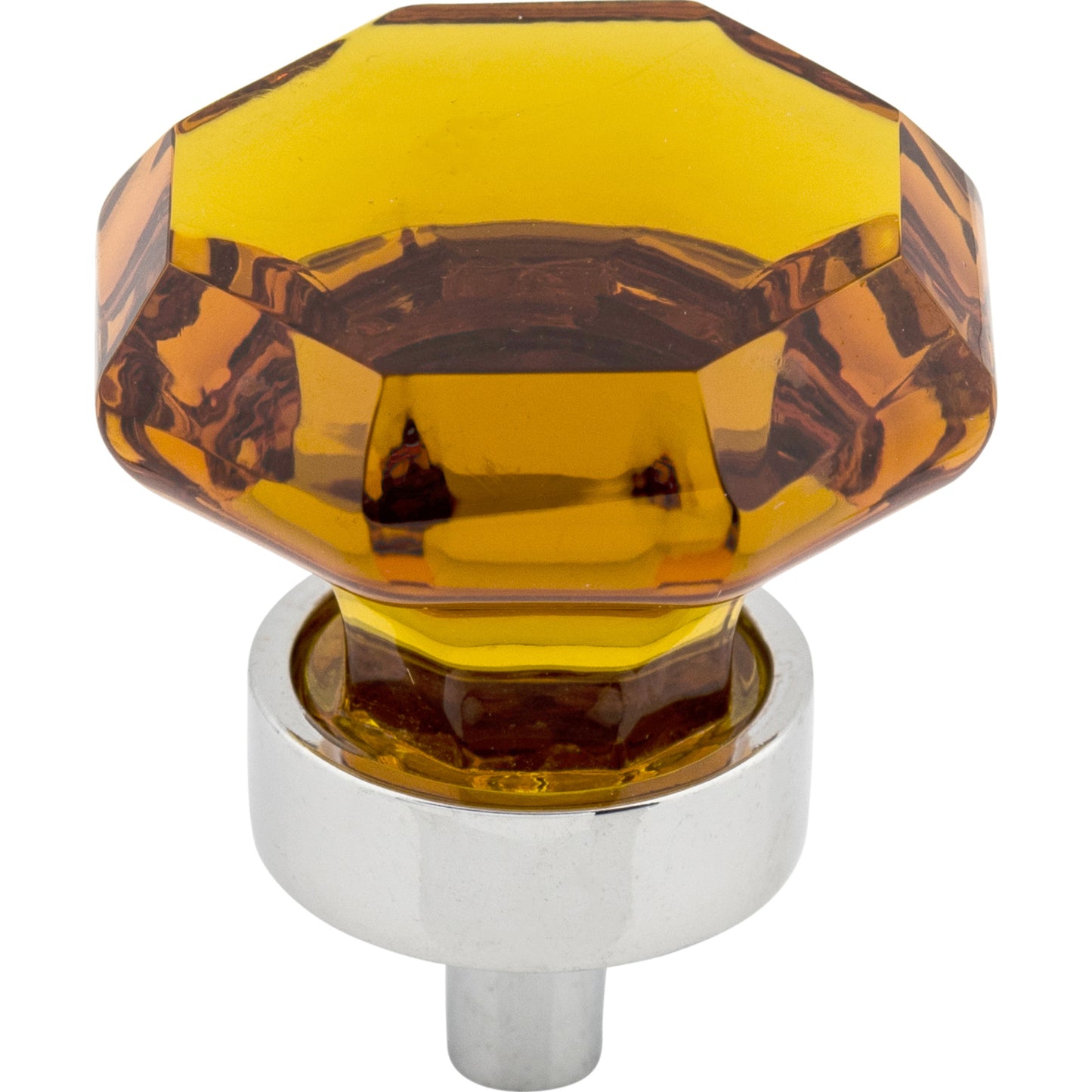 Top Knobs TK138 Wine Octagon Crystal Knob 1 3/8 Inch