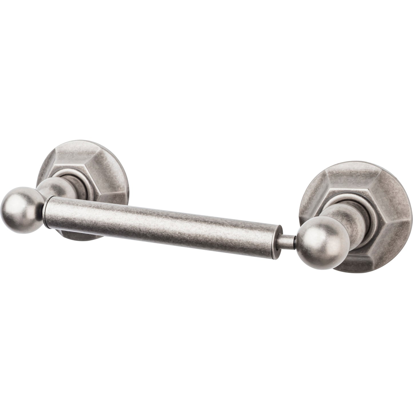 Top Knobs ED3APB Edwardian Bath Tissue Holder Hex Backplate Antique Pewter