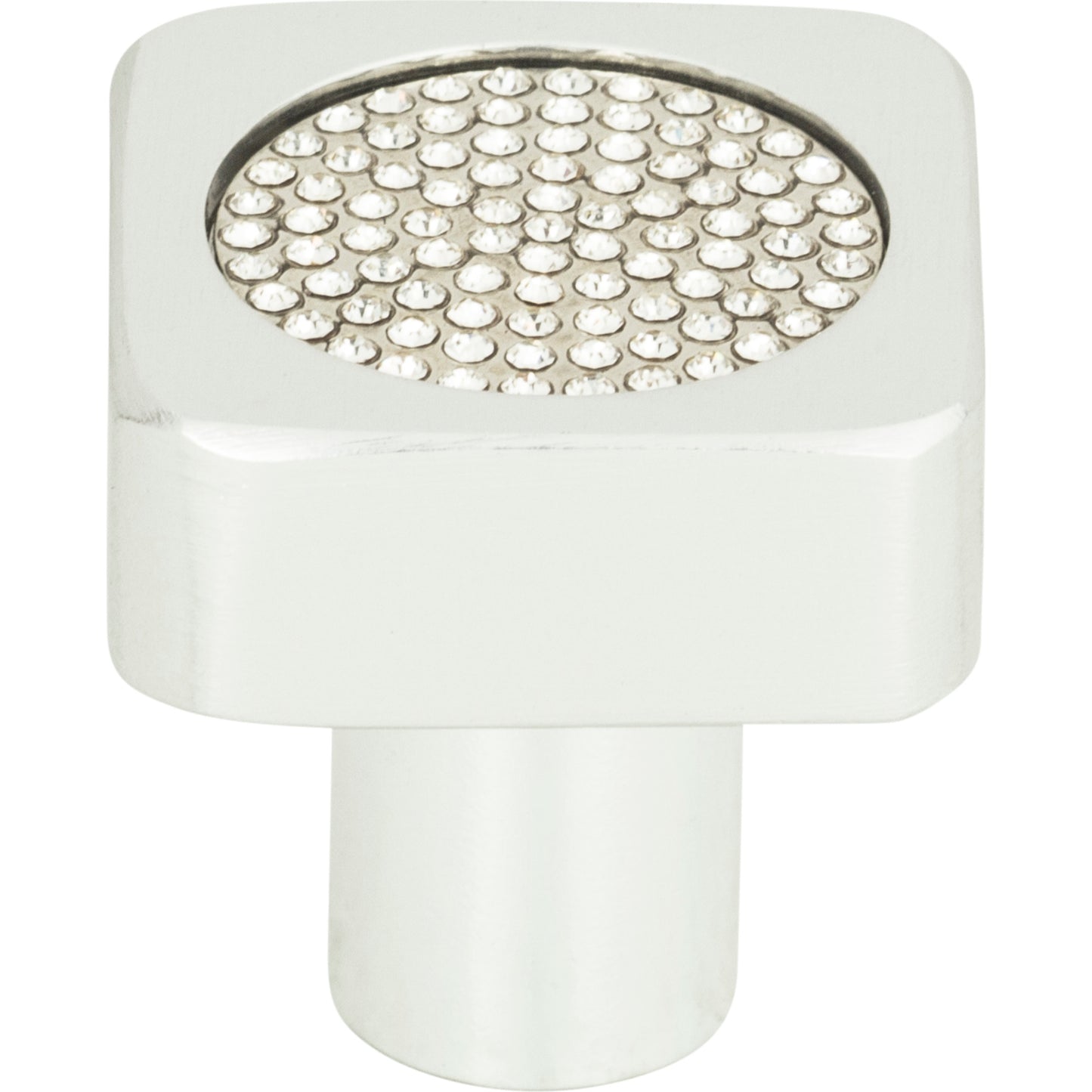 Atlas 3193 Crystal Square Inset Knob 1 Inch
