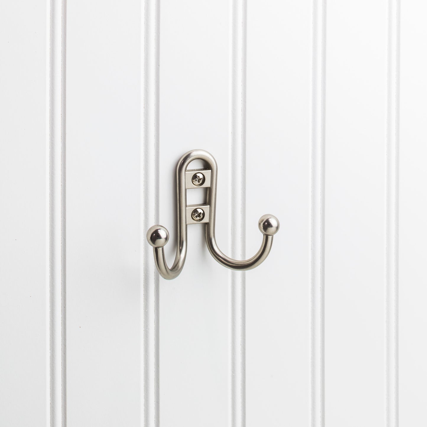 Elements YD25-256 Hooks 2-9/16" Double zinc wall mount coat hook.