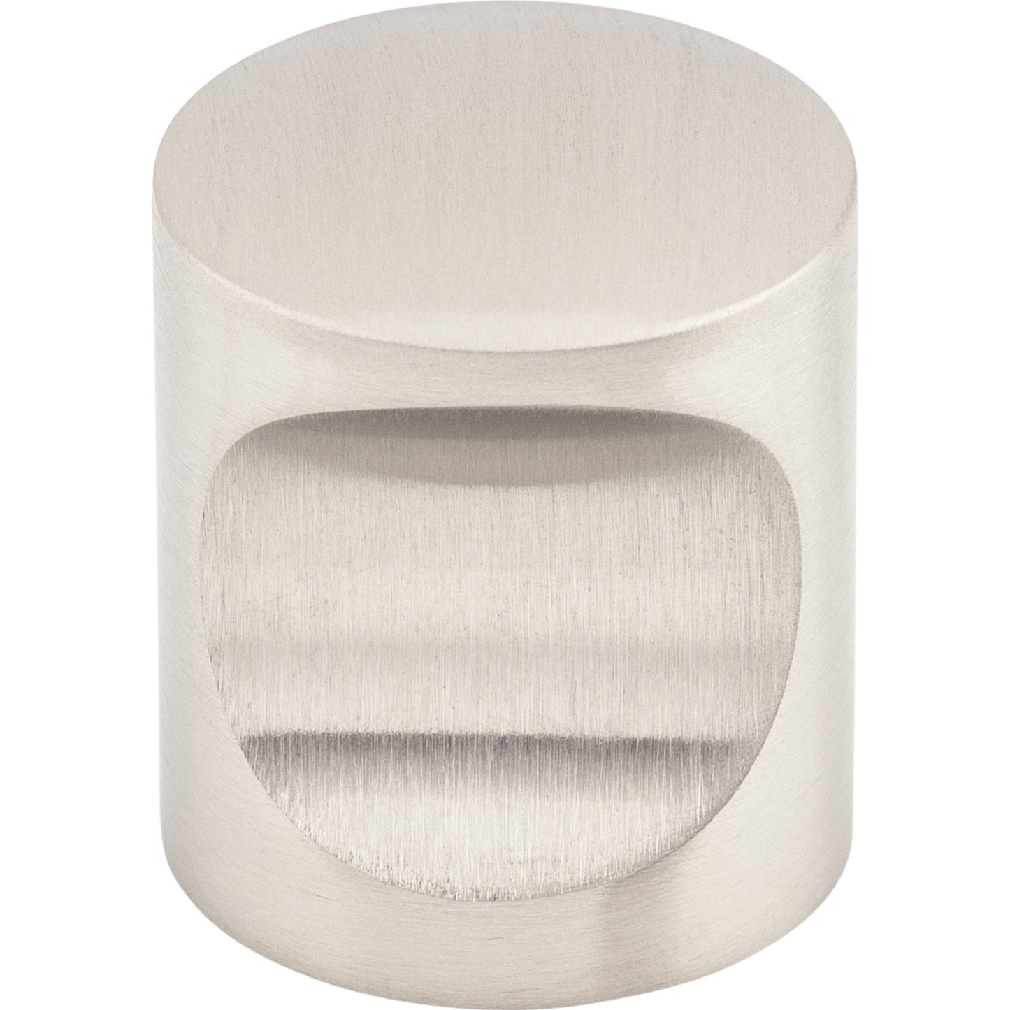 Top Knobs SS22 Indent Knob 1 Inch Brushed Stainless Steel