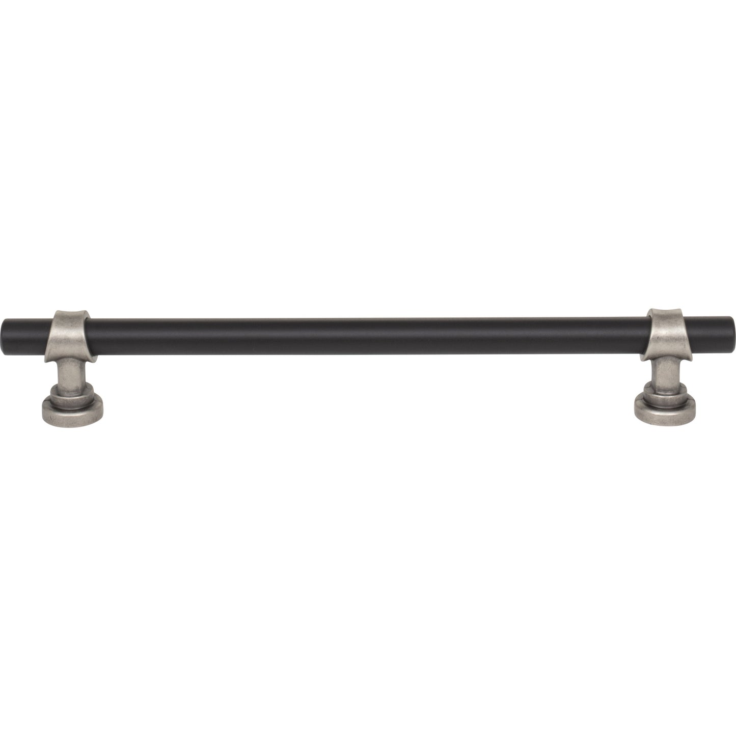 Top Knobs M2742 Bit Pull 7 9/16 Inch (c-c) Flat Black and Pewter Antique