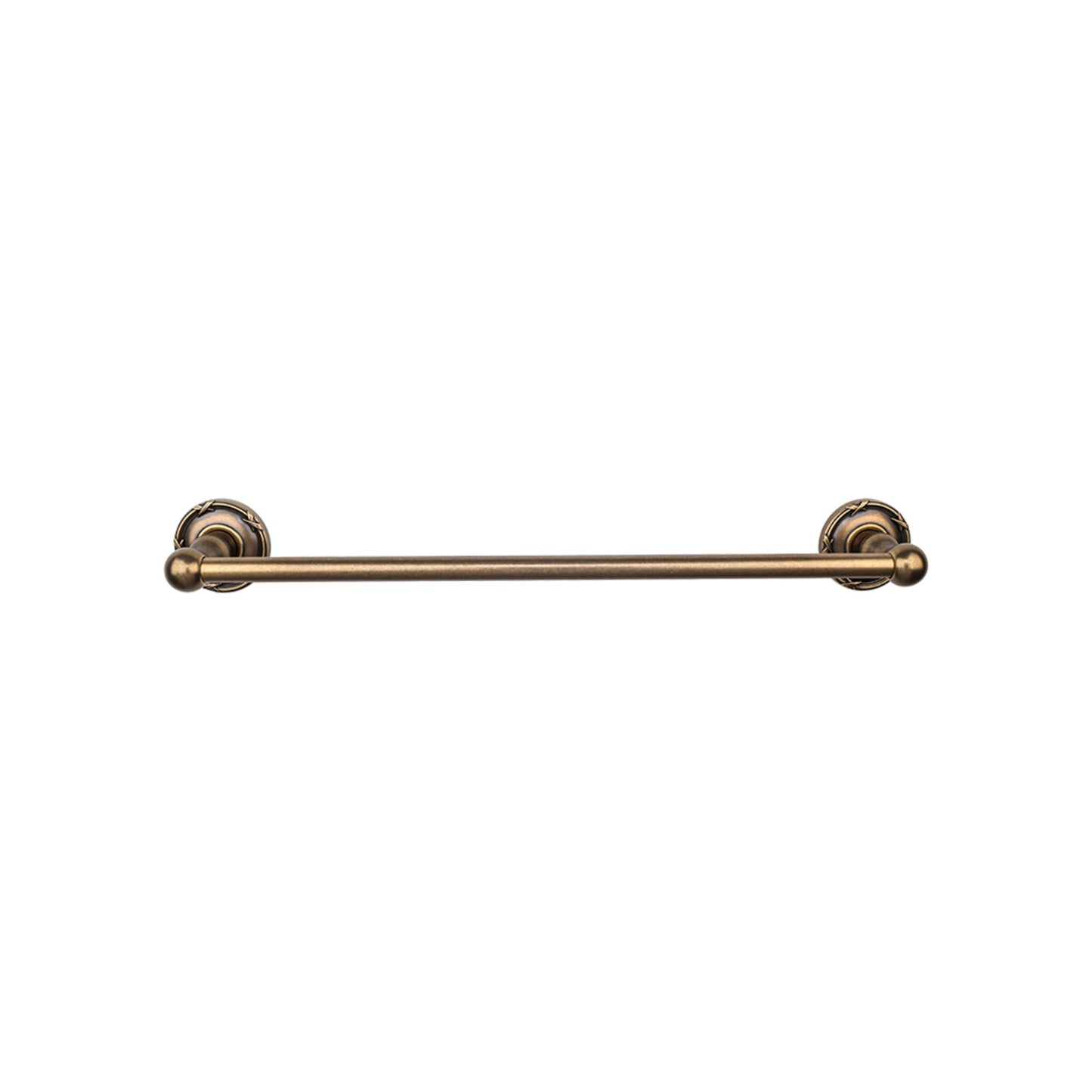 Top Knobs ED8GBZE Edwardian Bath Towel Bar 24 Inch Single - Ribbon Bplate German Bronze