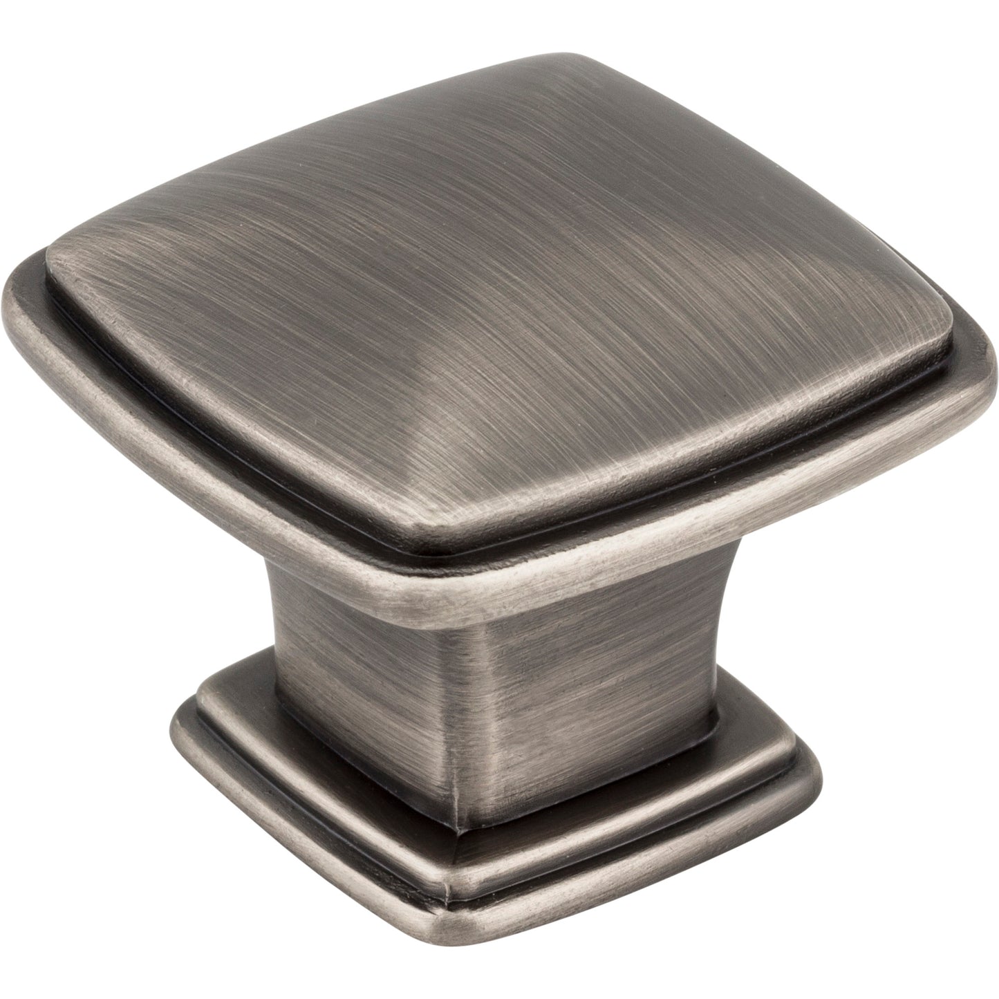 Jeffrey Alexander 1091 Milan 1 1-3/16" Overall Length Square Milan 1 Cabinet Knob