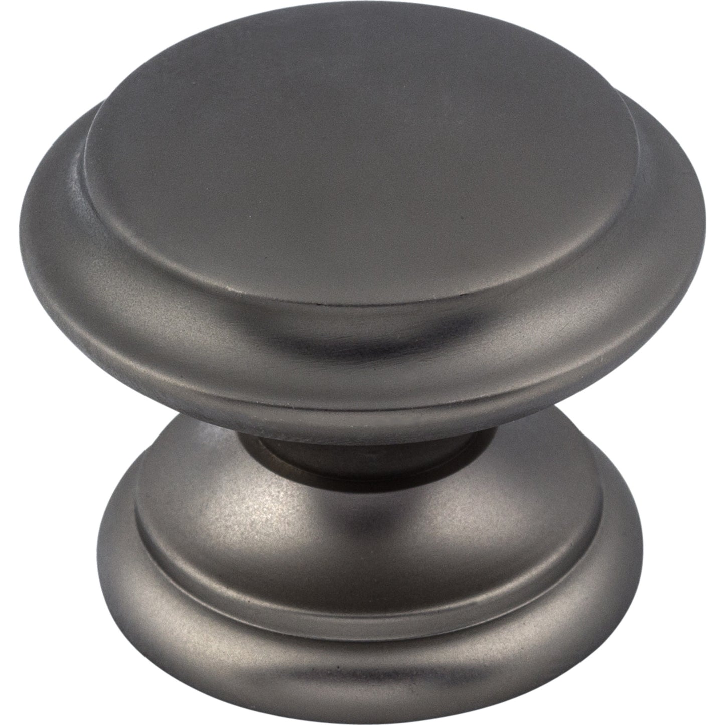 Top Knobs M2162 Flat Top Knob 1 3/8 Inch Ash Gray