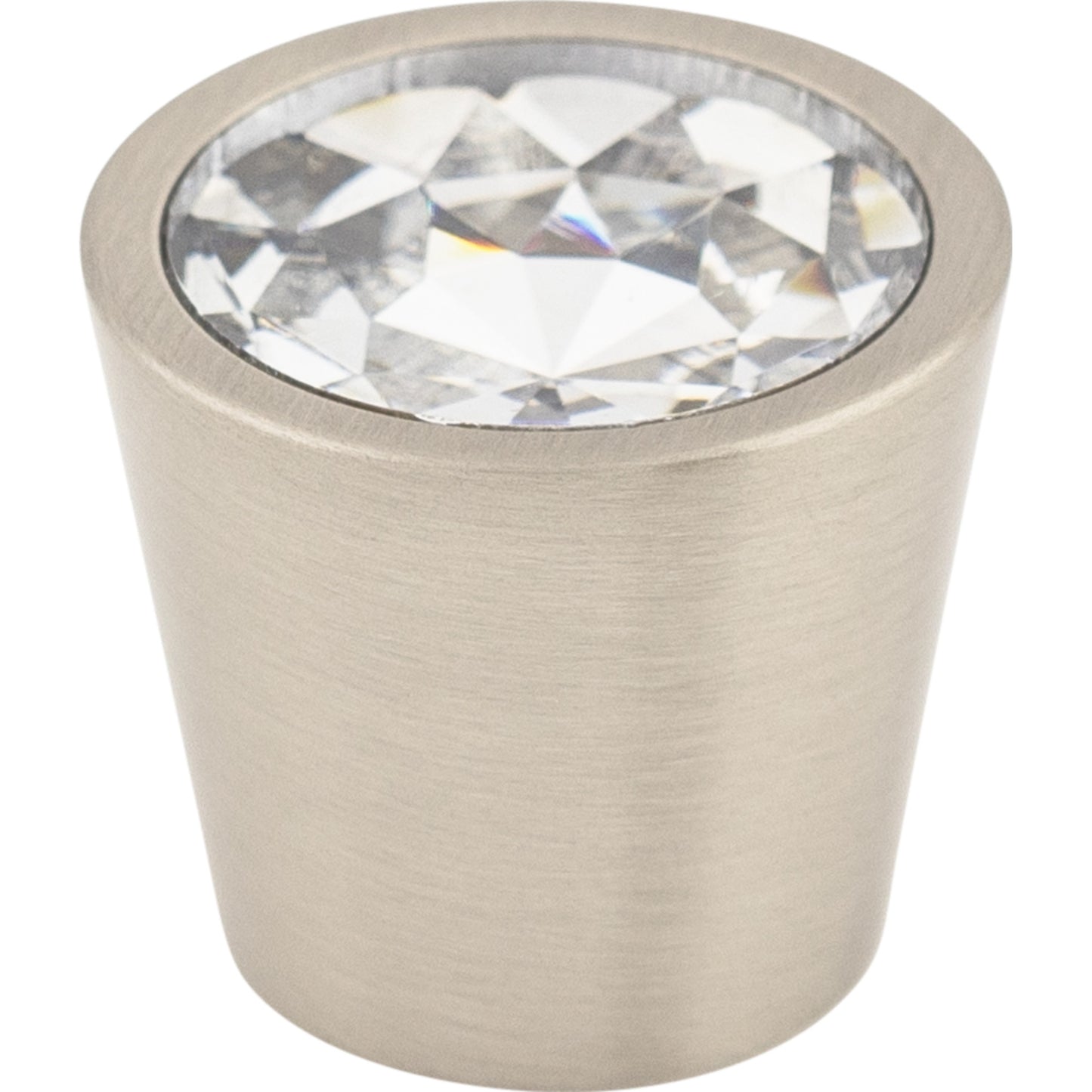 Top Knobs TK136 Clear Crystal Center Knob 13/16 Inch