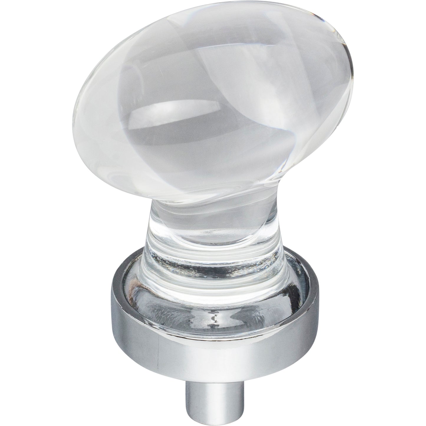 Jeffrey Alexander G110 Harlow 1-1/4" Overall Length Football Glass Harlow Cabinet Knob