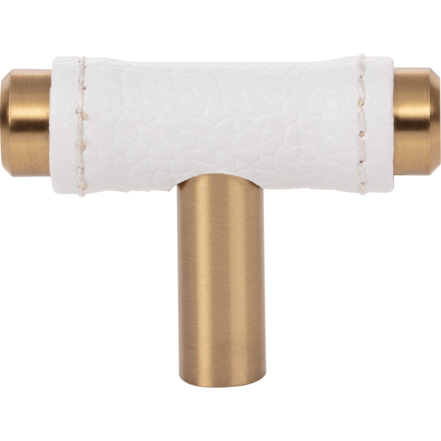Atlas 288 Zanzibar White Leather Knob 1 7/8 Inch