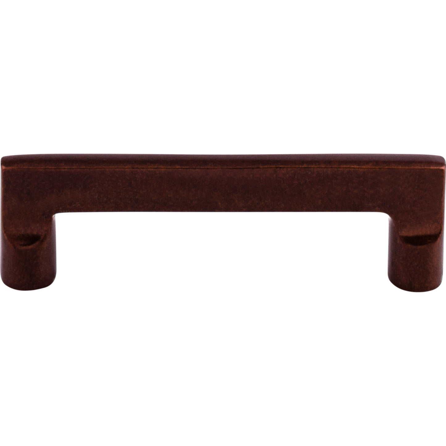 Top Knobs M1363 Aspen Flat Sided Pull 4 Inch (c-c) Mahogany Bronze
