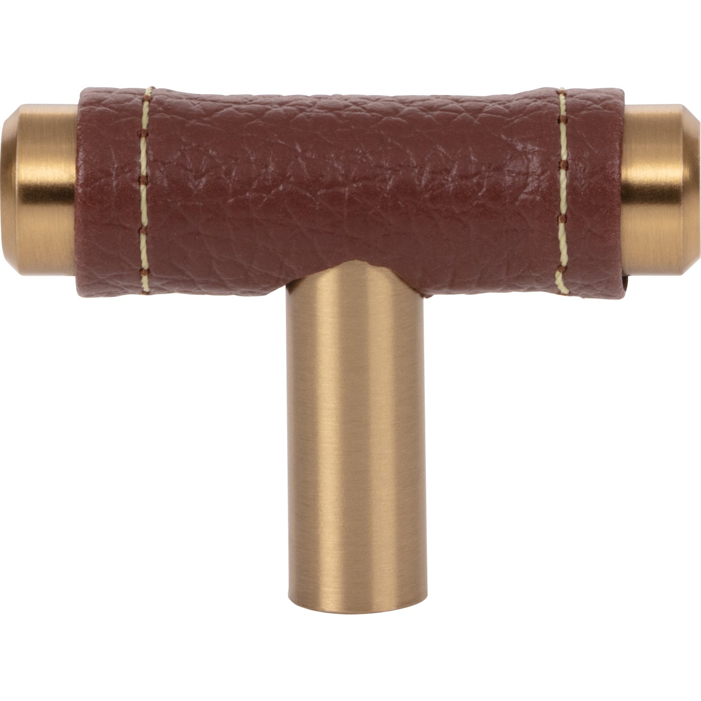 Atlas 288 Zanzibar Brown Leather Knob 1 7/8 Inch :Timeless Treasure