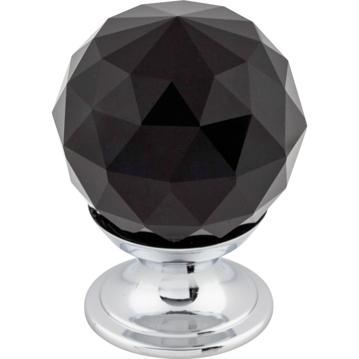 Top Knobs TK115 Black Crystal Knob 1 1/8 Inch