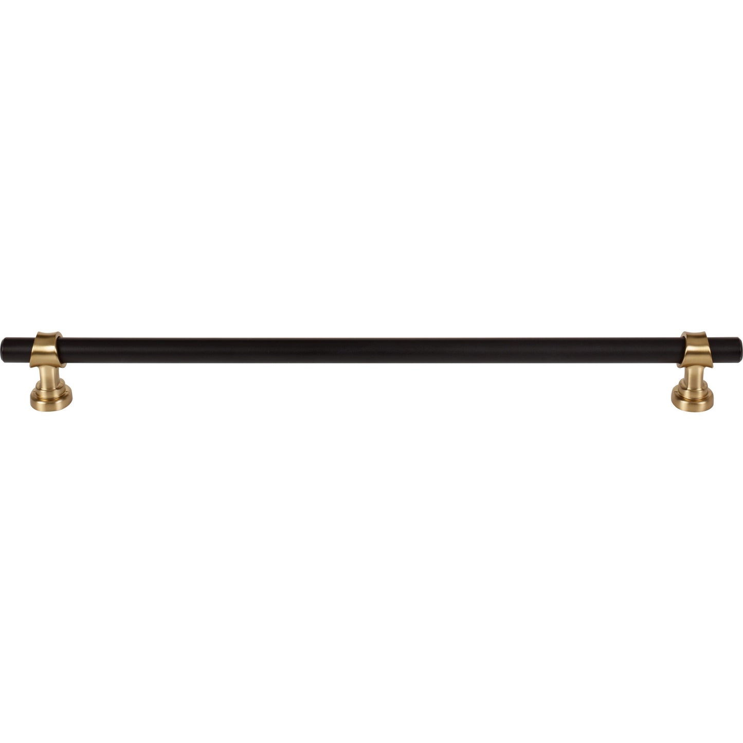 Top Knobs M2764 Bit Pull 12 Inch (c-c) Flat Black and Honey Bronze