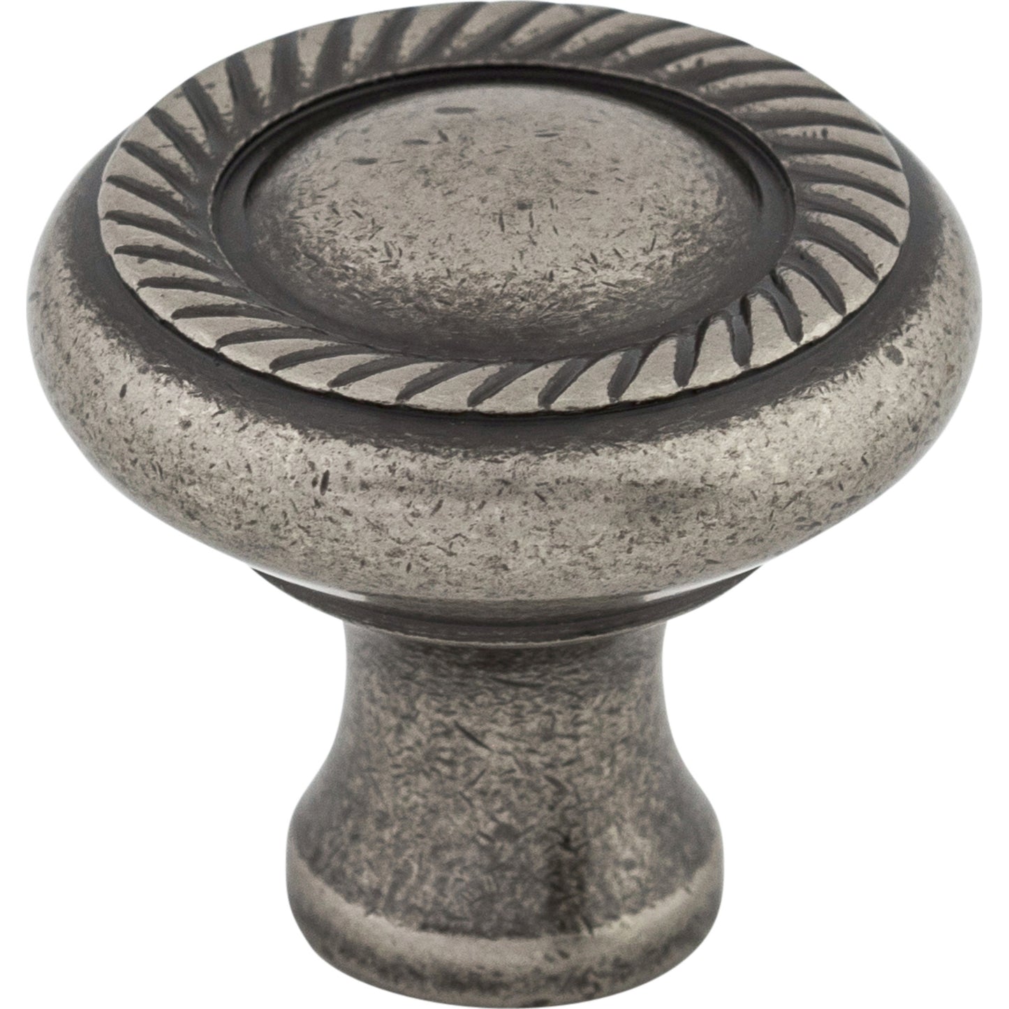 Top Knobs M329 Swirl Cut Knob 1 1/4 Inch Pewter Antique