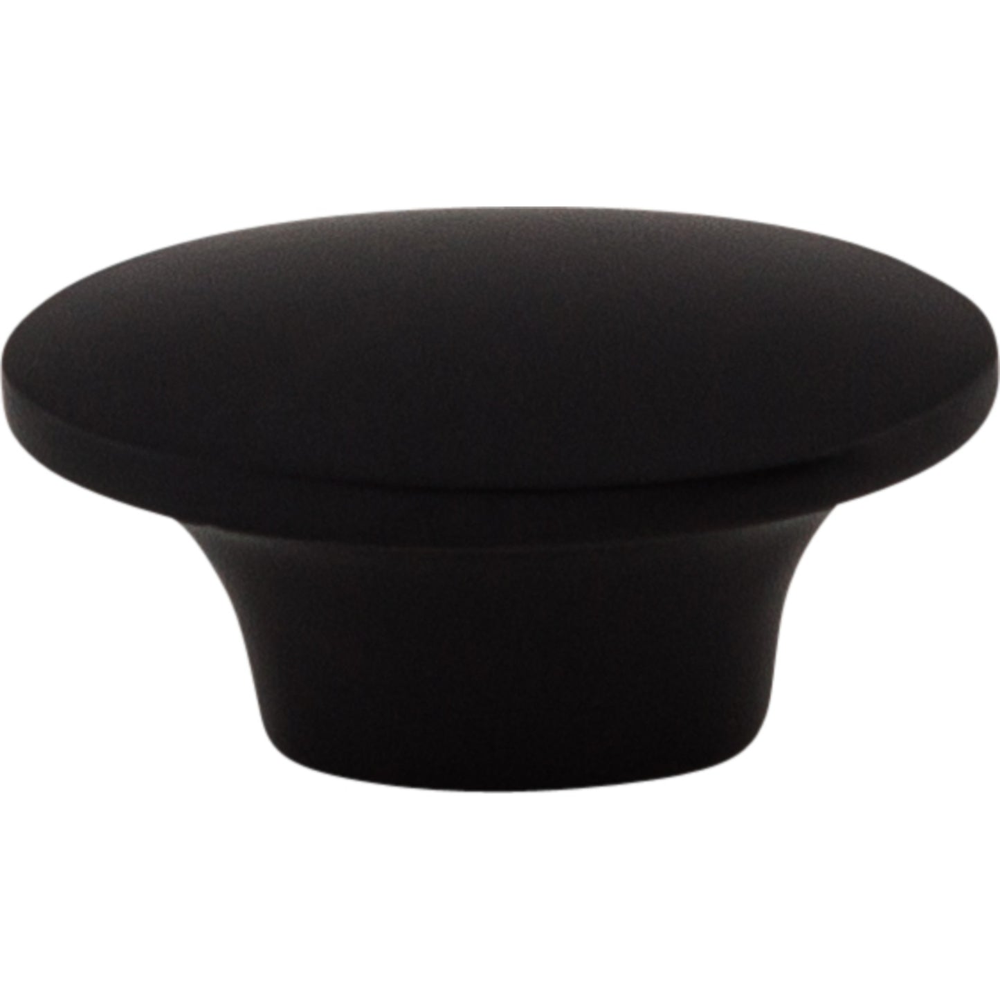 Top Knobs M1876 Dakota Oval Knob 1 1/2 Inch Flat Black