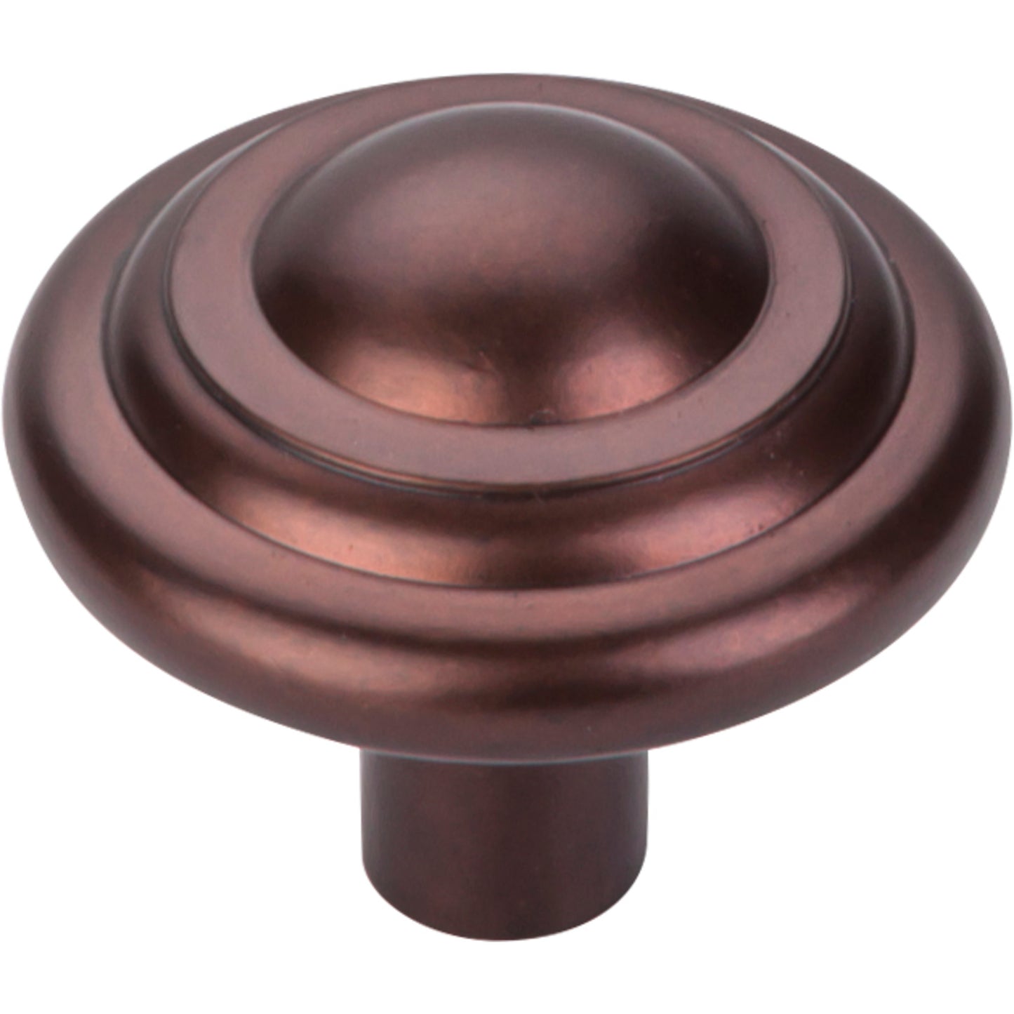 Top Knobs M1478 Aspen Button Knob 1 3/4 Inch Mahogany Bronze