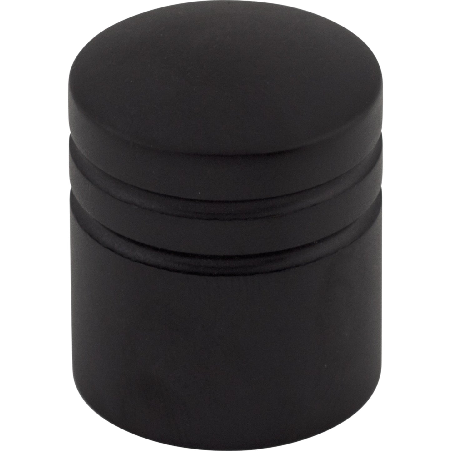 Top Knobs M584 Stacked Knob 1 Inch Flat Black