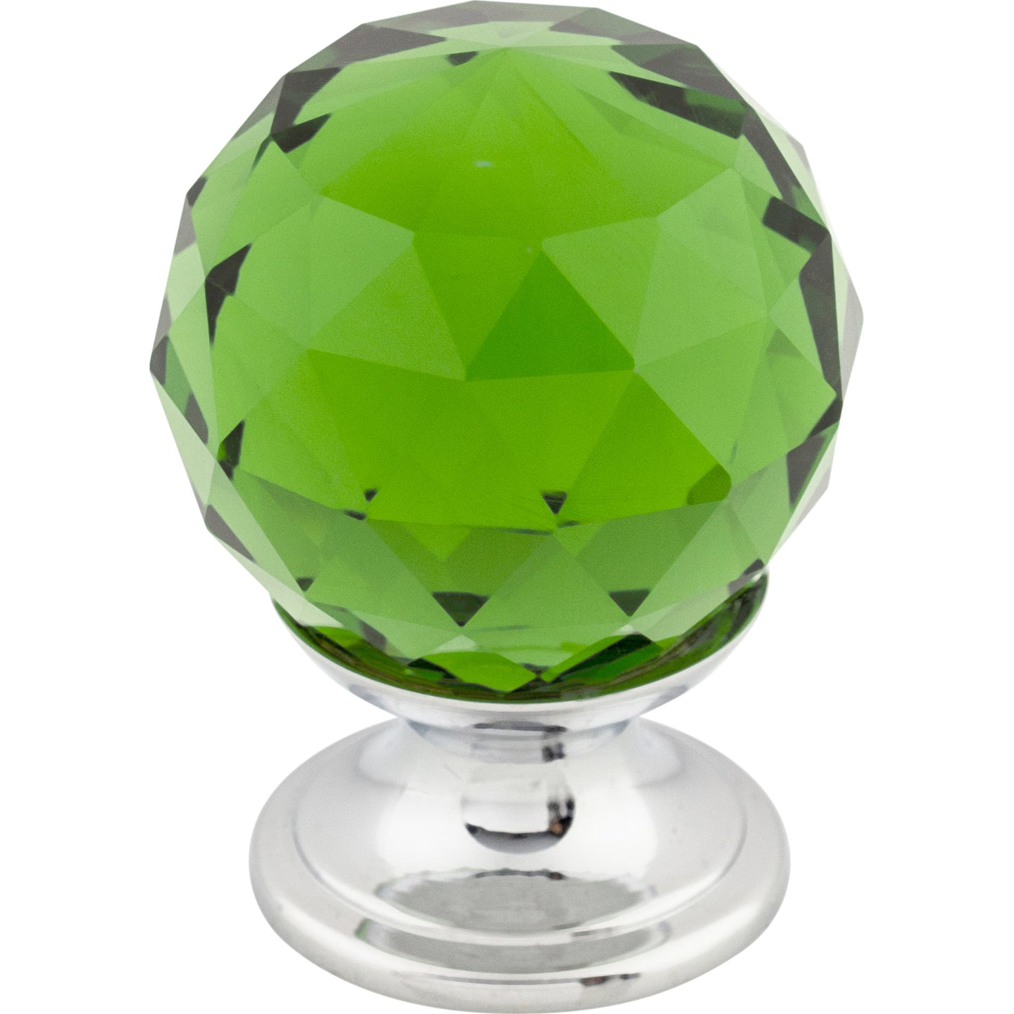Top Knobs TK119 Green Crystal Knob 1 1/8 Inch