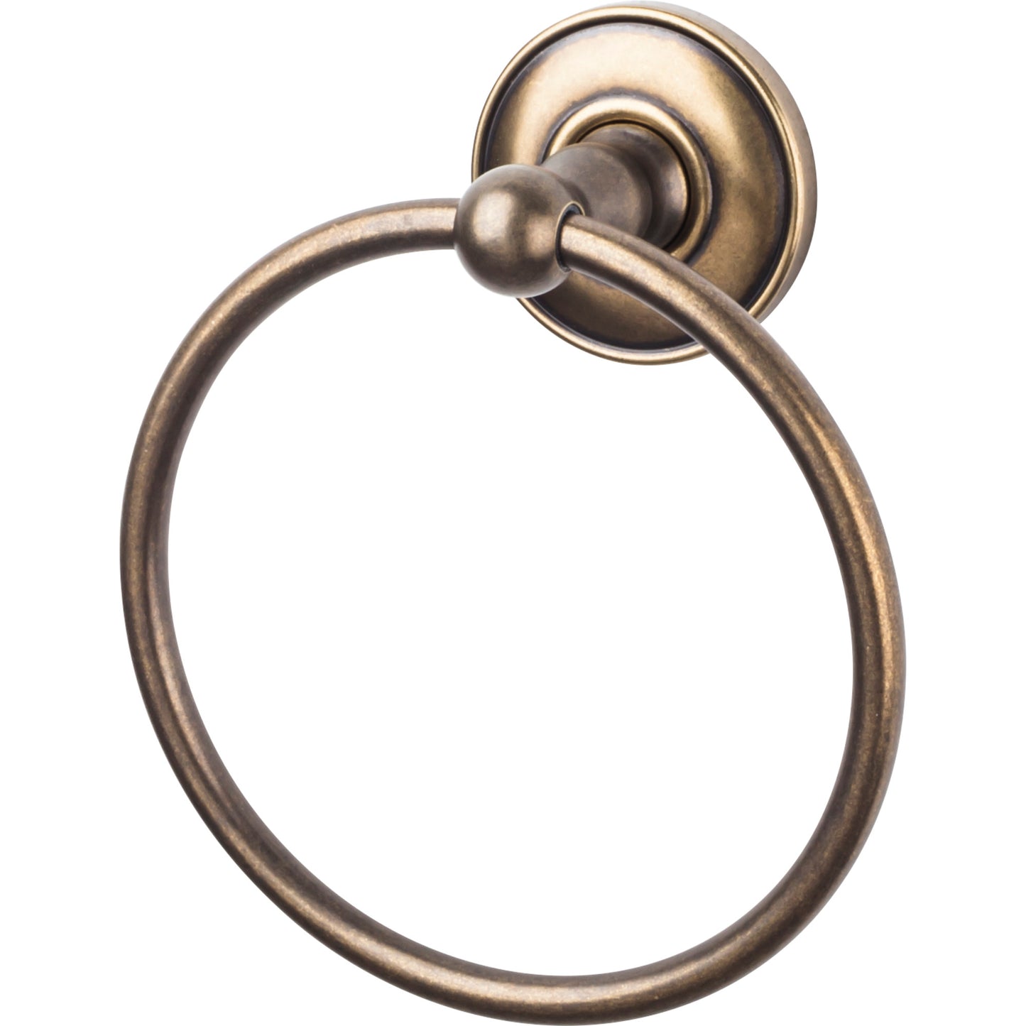 Top Knobs ED5GBZD Edwardian Bath Ring Plain Backplate German Bronze