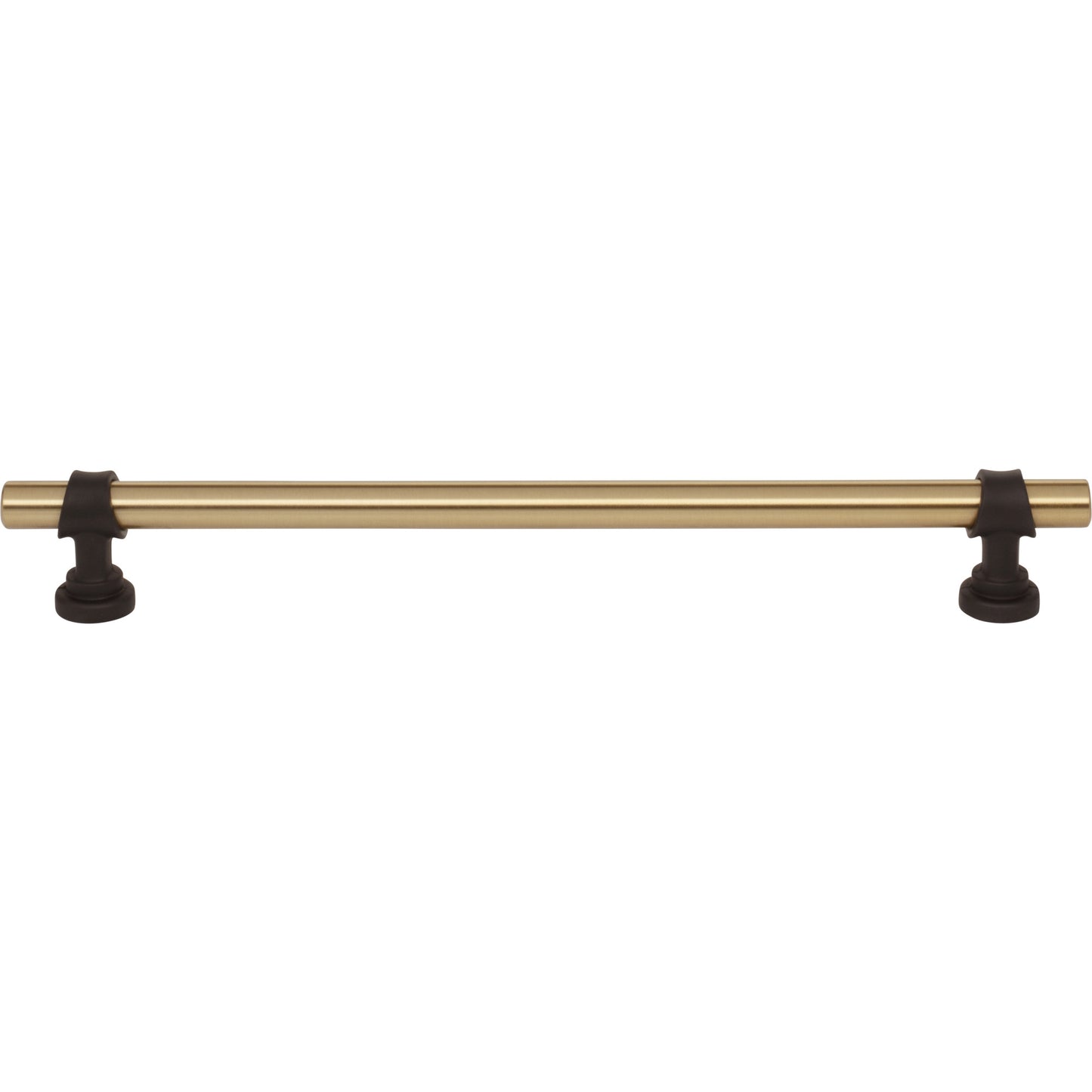 Top Knobs M2753 Bit Pull 8 13/16 Inch (c-c) Honey Bronze and Flat Black