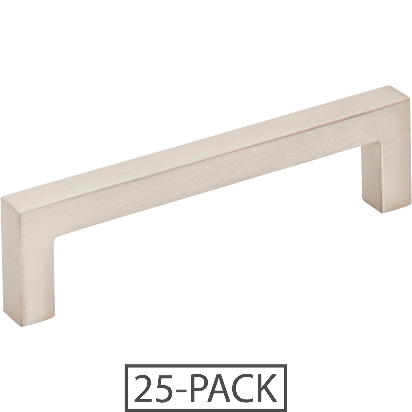 Elements 625-96-25 Stanton 25-Pack of the 105mm Overall Length Square Cabinet Bar Pull. Holes are 96 mm center-to-center.