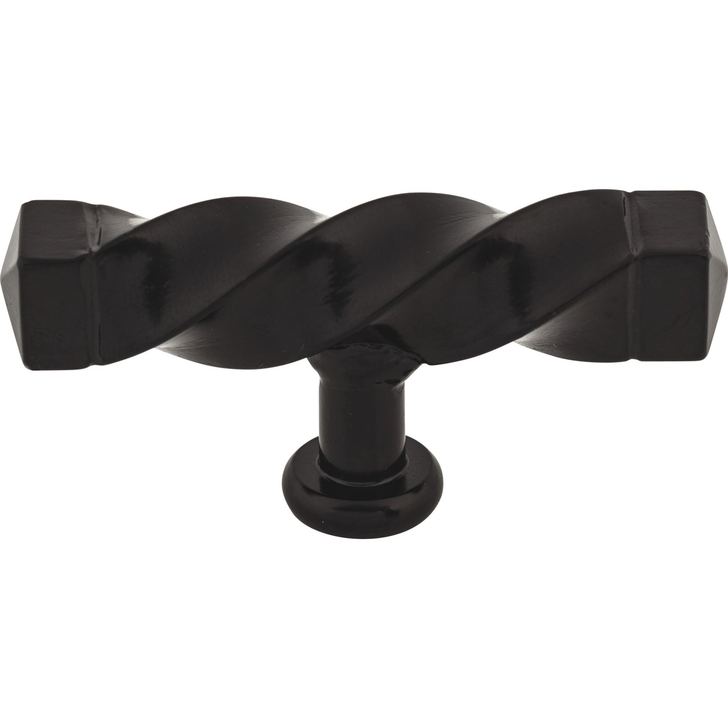 Top Knobs M740 Square Twist T-Handle 3 3/16 Inch (c-c) Patina Black