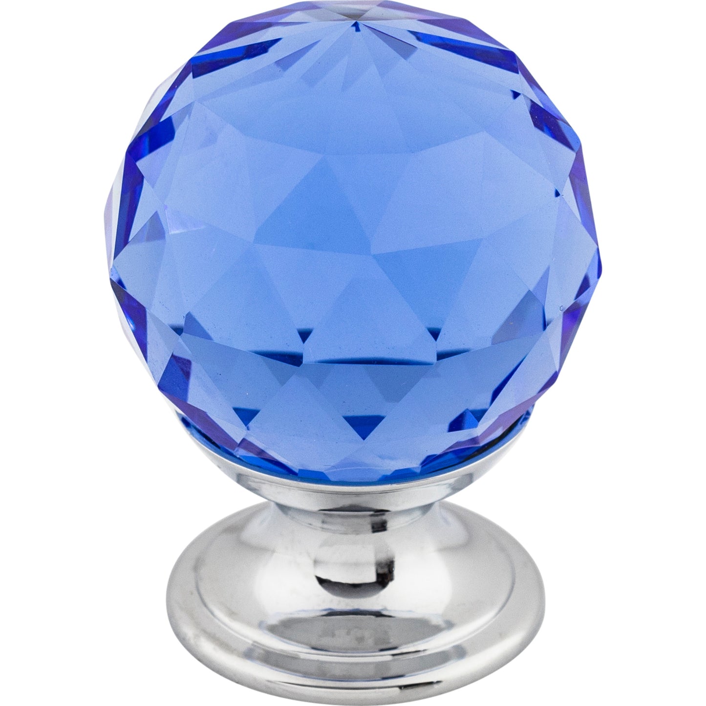 Top Knobs TK123 Blue Crystal Knob 1 1/8 Inch