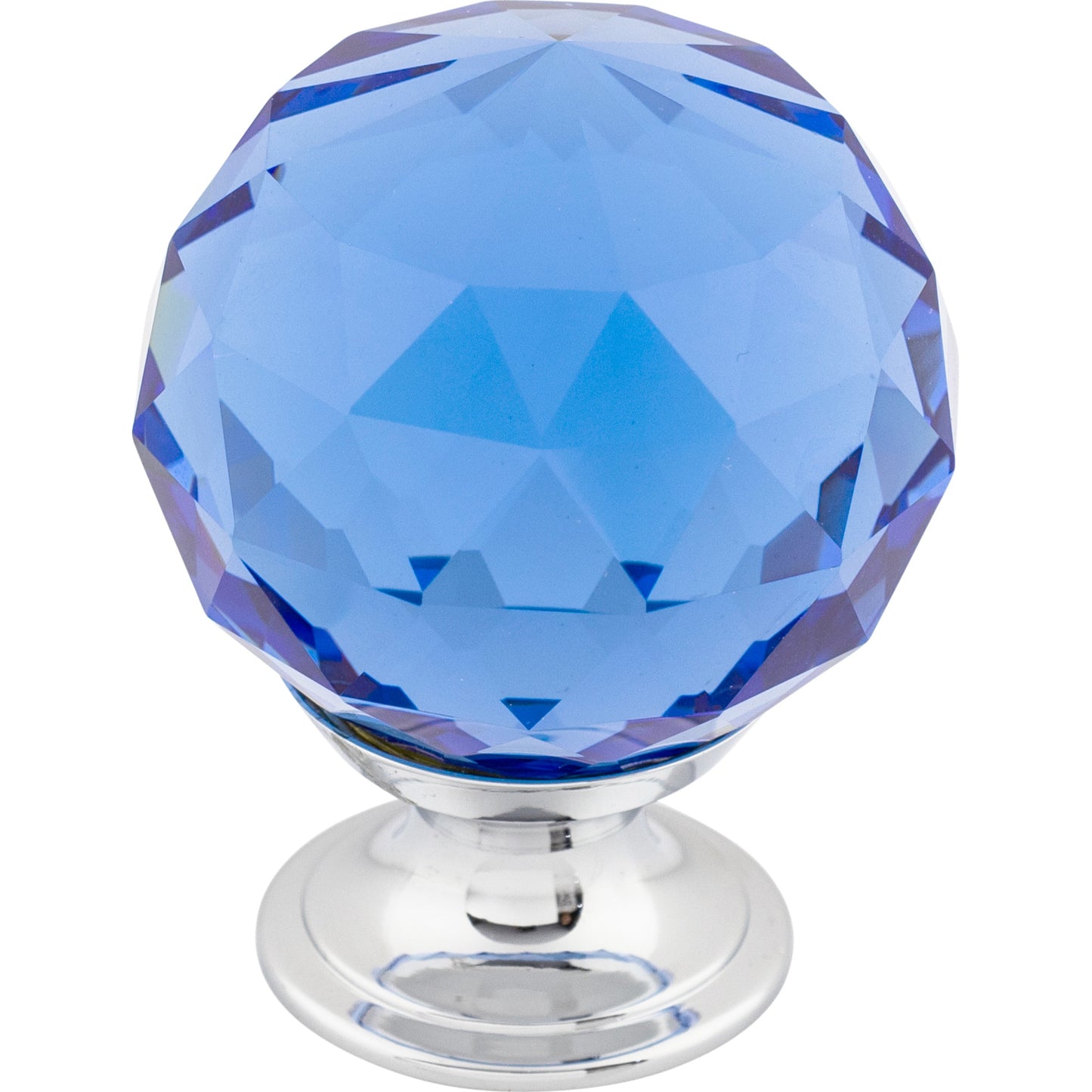 Top Knobs TK124 Blue Crystal Knob 1 3/8 Inch