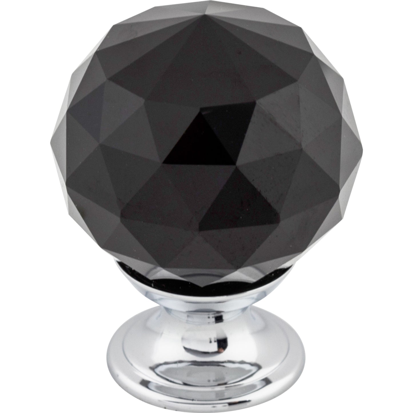 Top Knobs TK116 Black Crystal Knob 1 3/8 Inch