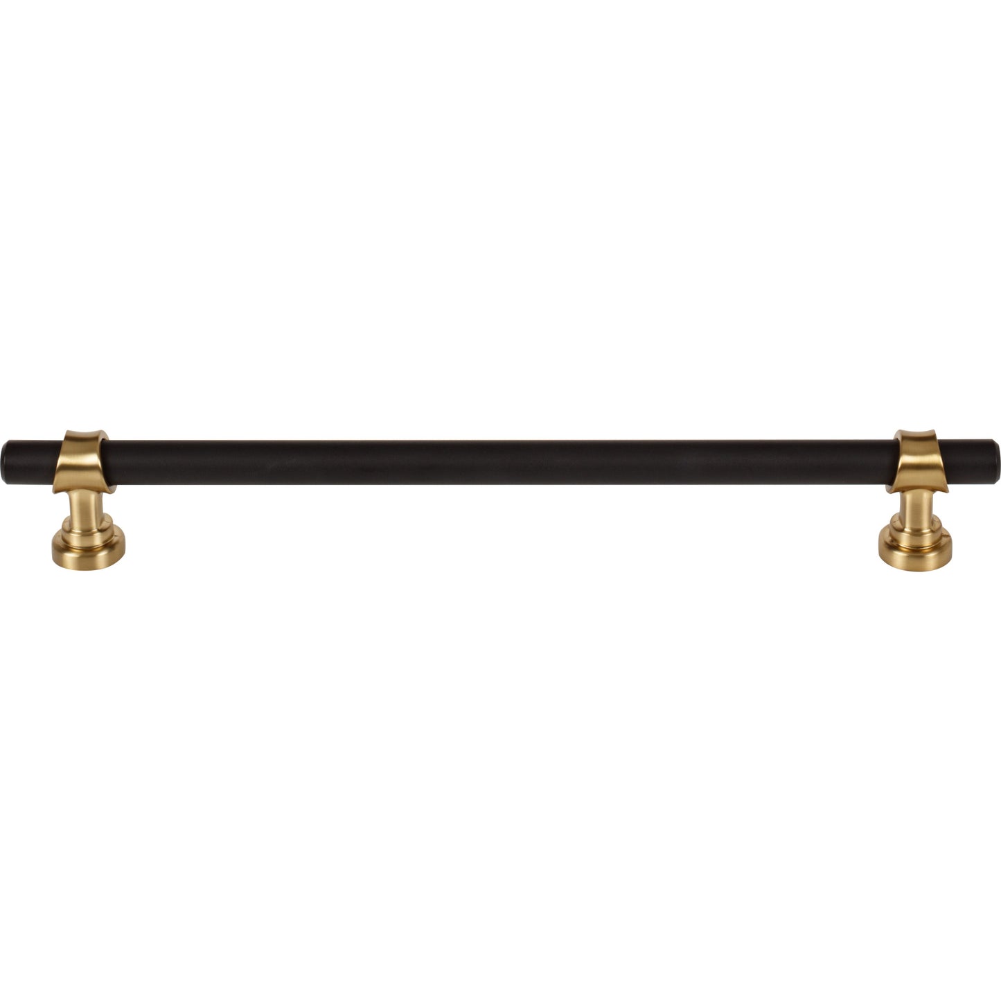 Top Knobs M2752 Bit Pull 8 13/16 Inch (c-c) Flat Black and Honey Bronze