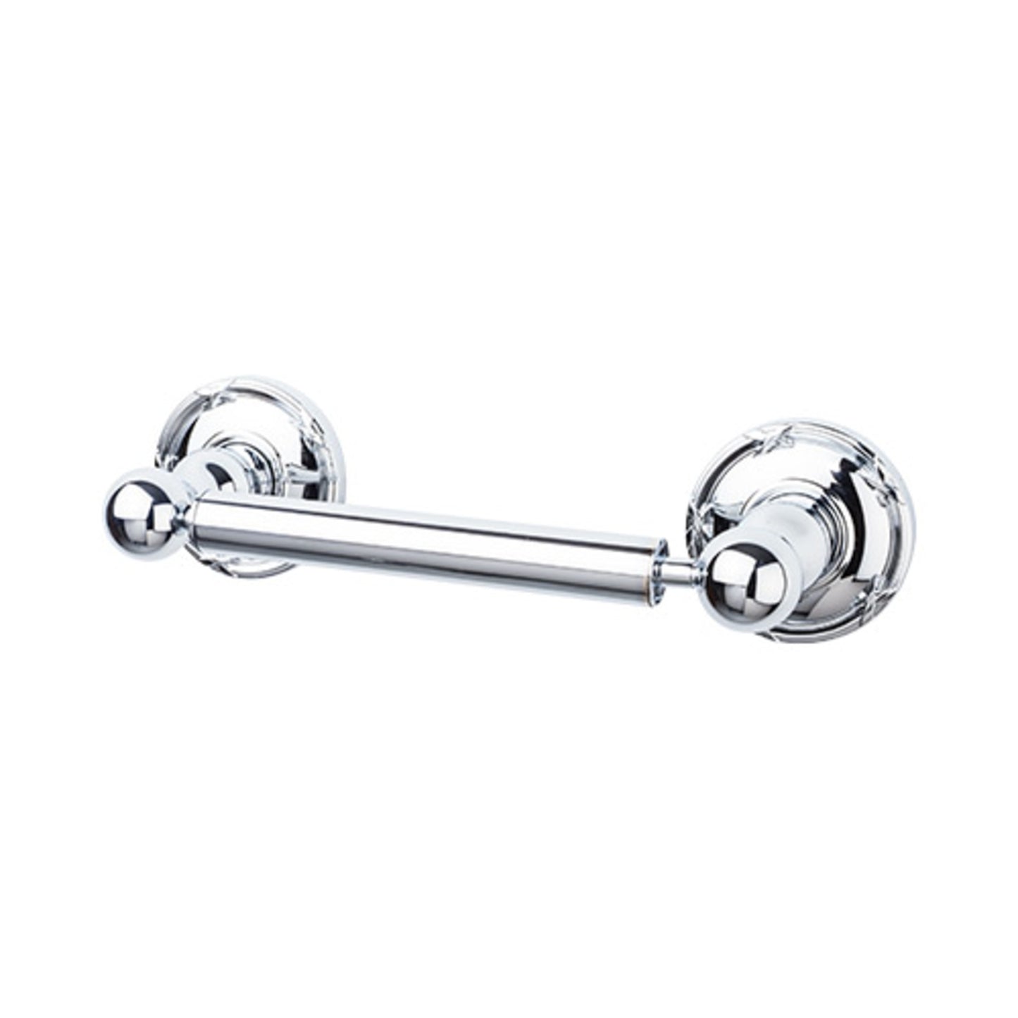 Top Knobs ED3PCE Edwardian Bath Tissue Holder Ribbon Backplate Polished Chrome