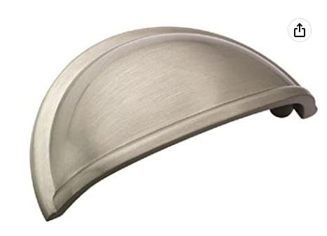 Timeless Amerock Satin Nickel Cup Pulls – 3" Center-to-Center, 5PK53010G10