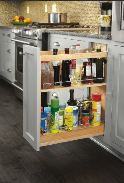  Rev-A-Shelf 11-inch Wide Pull-Out Wood Tall Cabinet Pantry  Organizer with Adjustable Shelves and Soft-Close Slides, Natural Maple :  Home & Kitchen