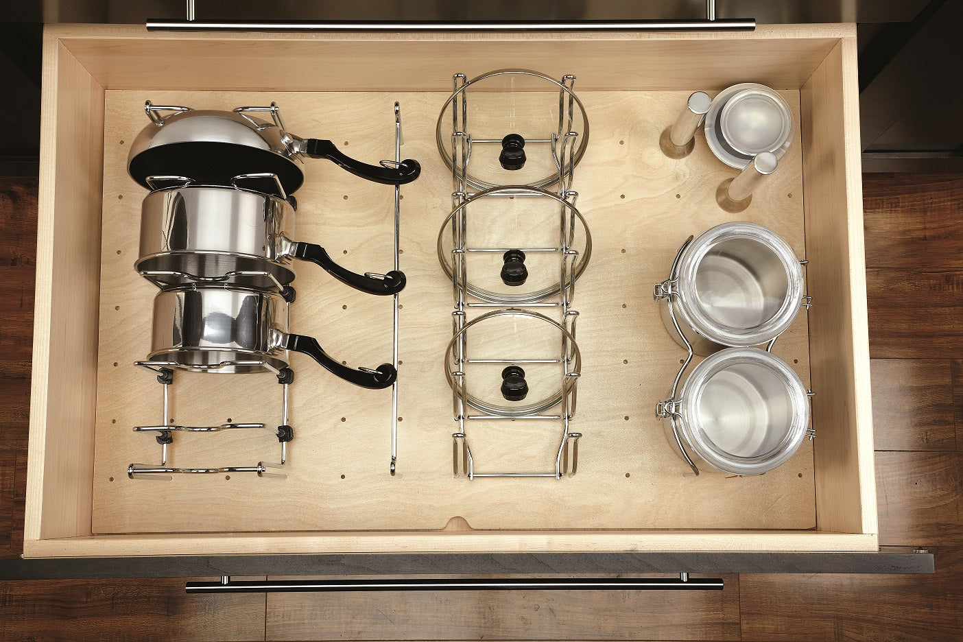 Rev-A-Shelf Small 24 x 21 Wood Peg Board System w/ 9 pegs 4DPS-2421