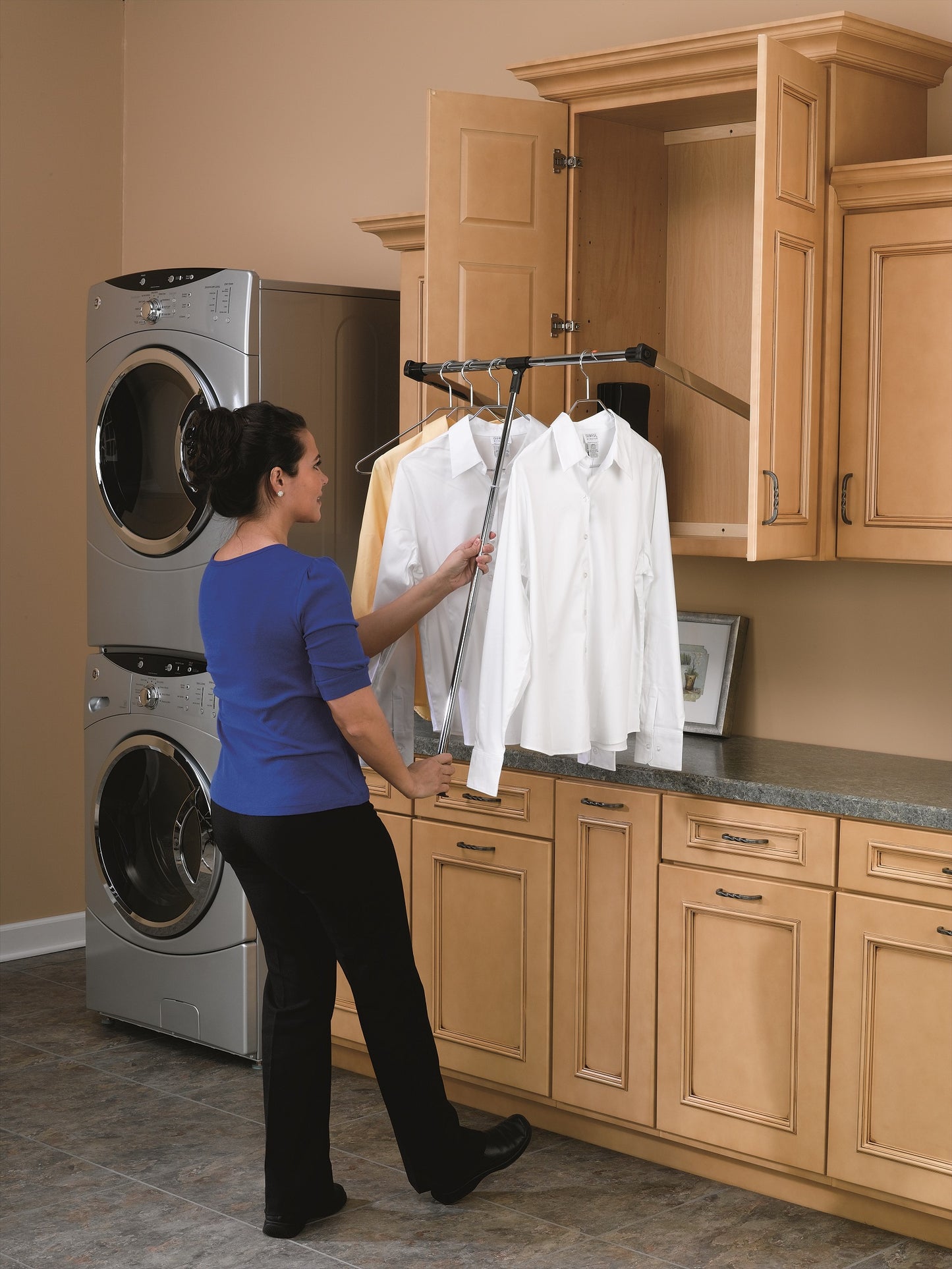 Rev-A-Shelf CPDR-1826 Adjustable Pull-Down Closet Rod 21.5 inches to 26 inches