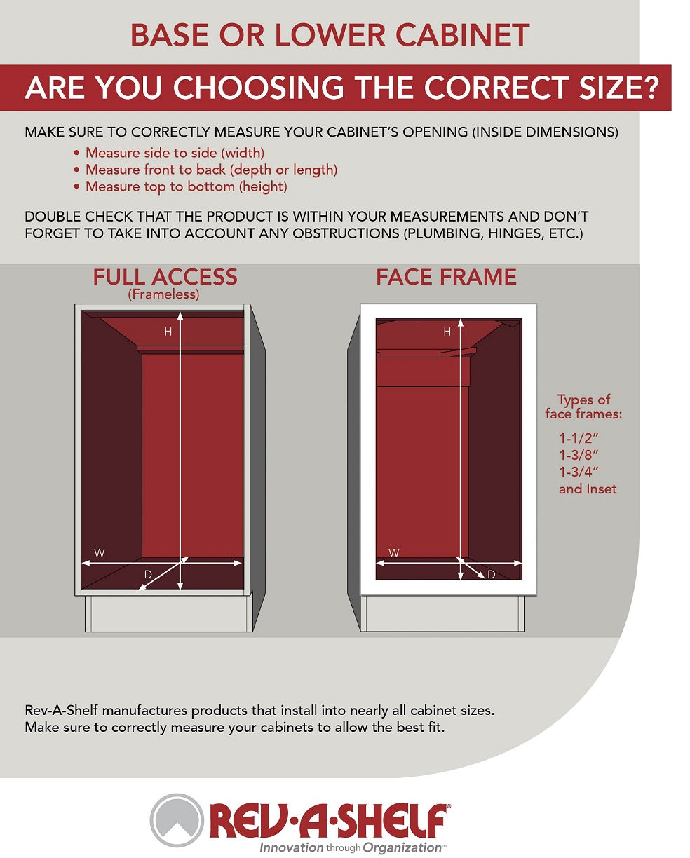 Rev-A-Shelf Large Adjustable Door mount Spice Rack 4ASR-21