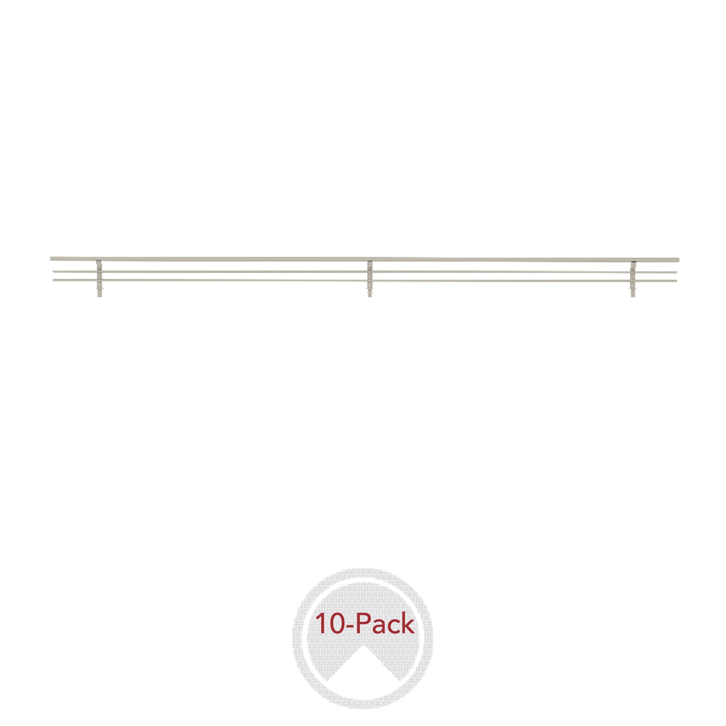 Sidelines / CSRSL-30SN-10 / Sidelines Closet Shoe Rail for Custom Closet Systems (10 pack)