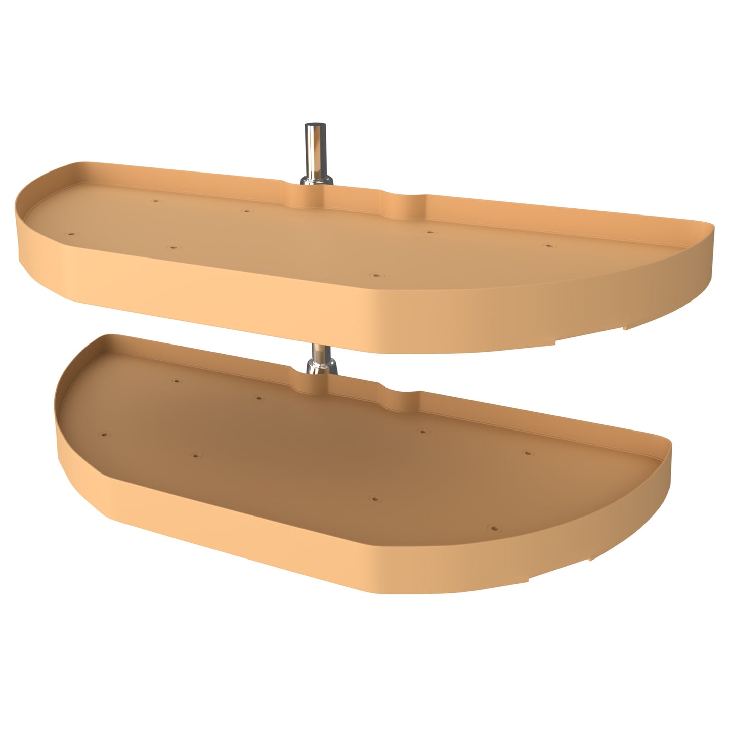 Rev-A-Shelf / 6842-31-15-570 / Polymer Pivot Out Half Moon 2-Shelf Organizer for Blind Corner Cabinets