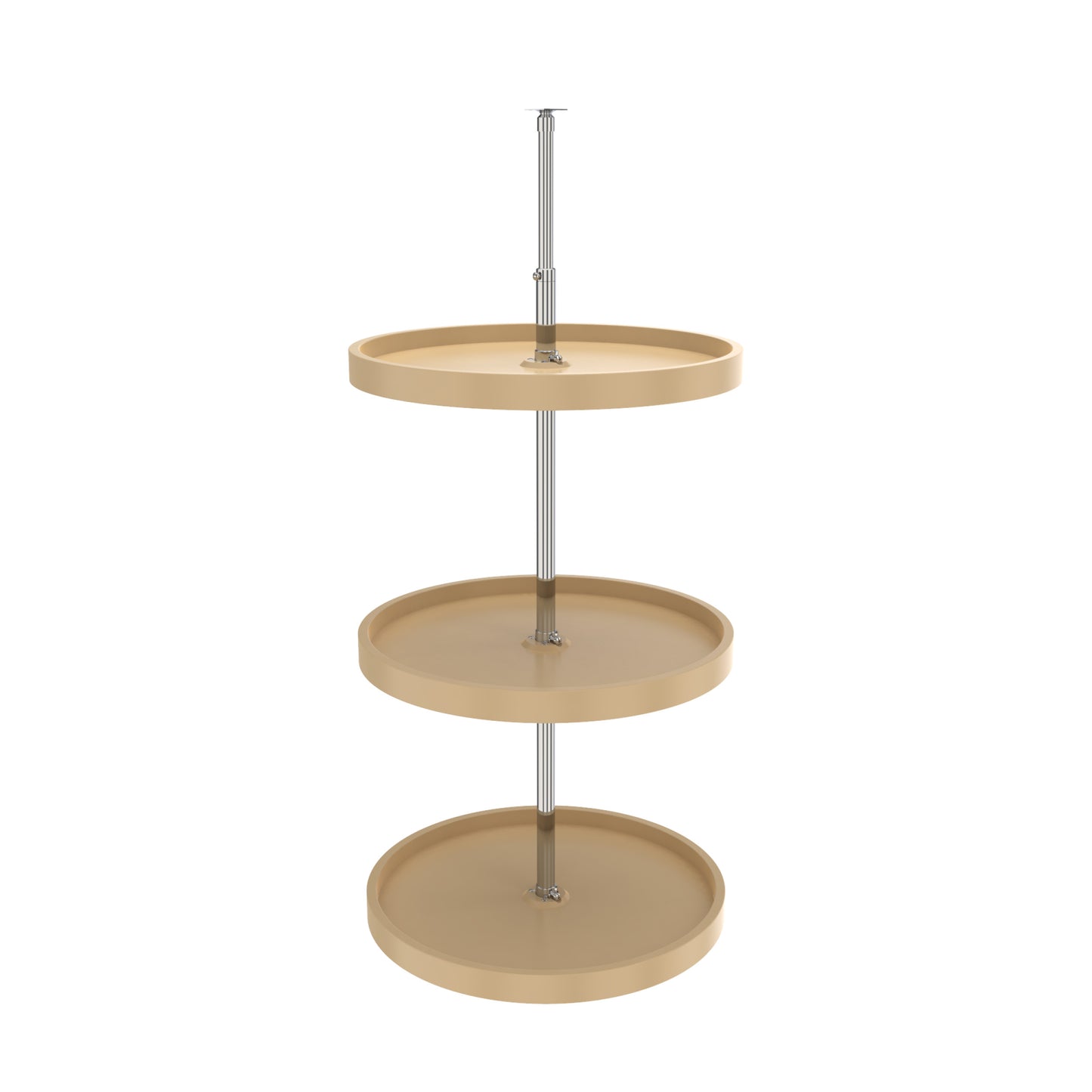 Rev-A-Shelf / 6013-20-15-526 / Polymer Full-Circle 3-Shelf Lazy Susans w/Dependent Hardware for 38" H Corner Wall Cabinets